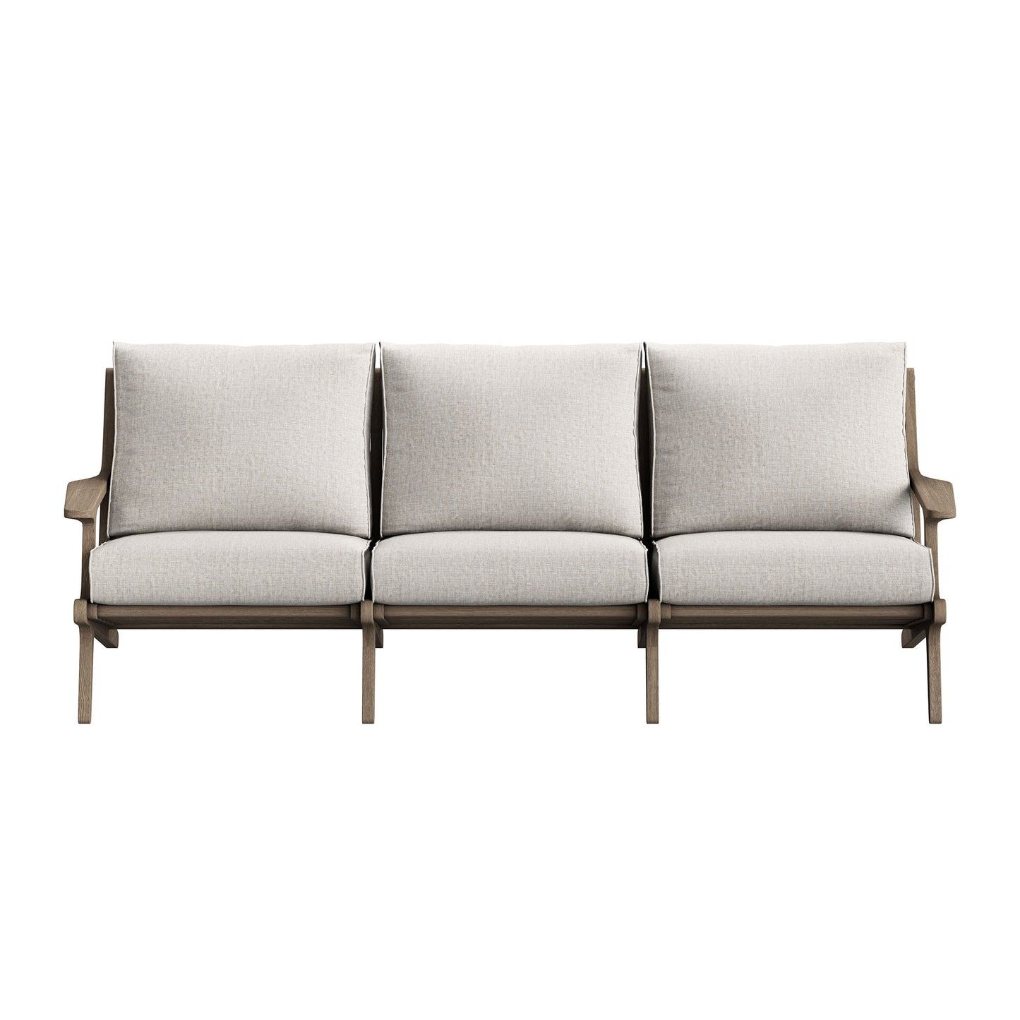 Saratoga Outdoor Patio Teak Sofa by Modway