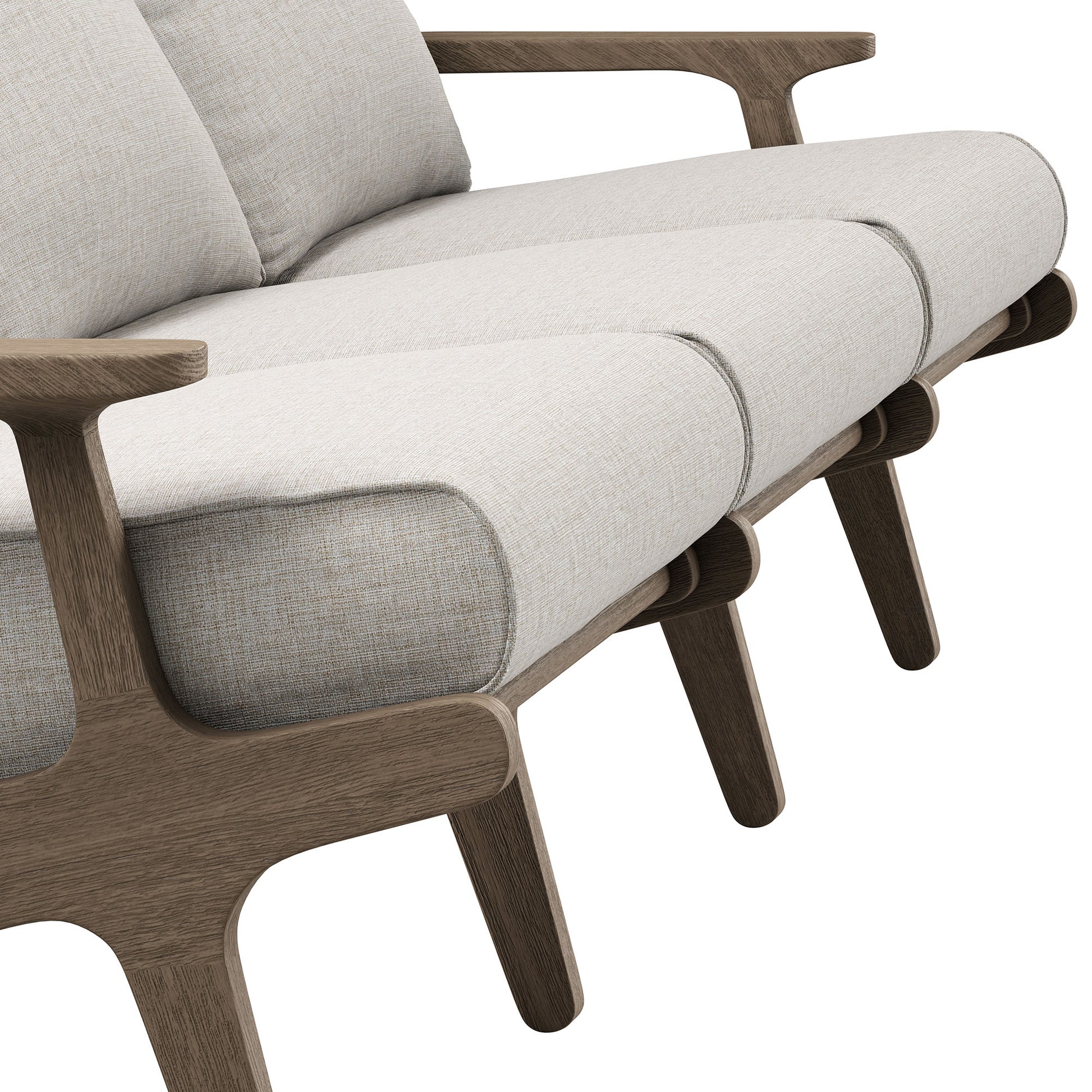 Saratoga Outdoor Patio Teak Sofa by Modway