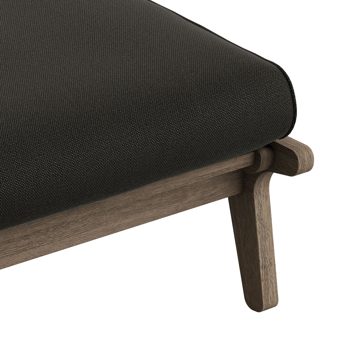 Saratoga Outdoor Patio Teak Ottoman by Modway