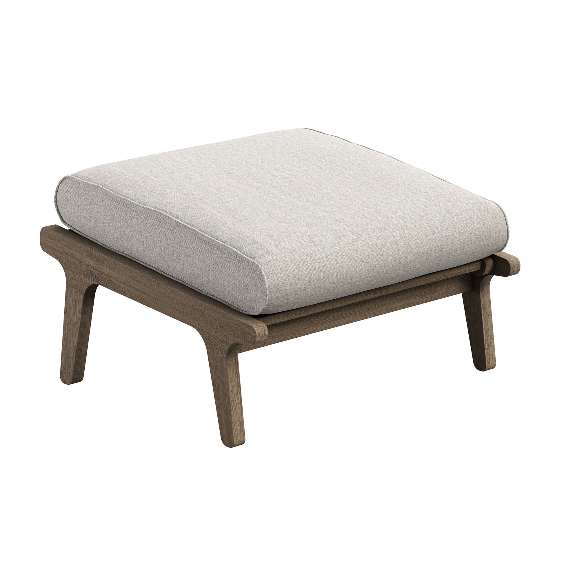 Saratoga Outdoor Patio Teak Ottoman by Modway