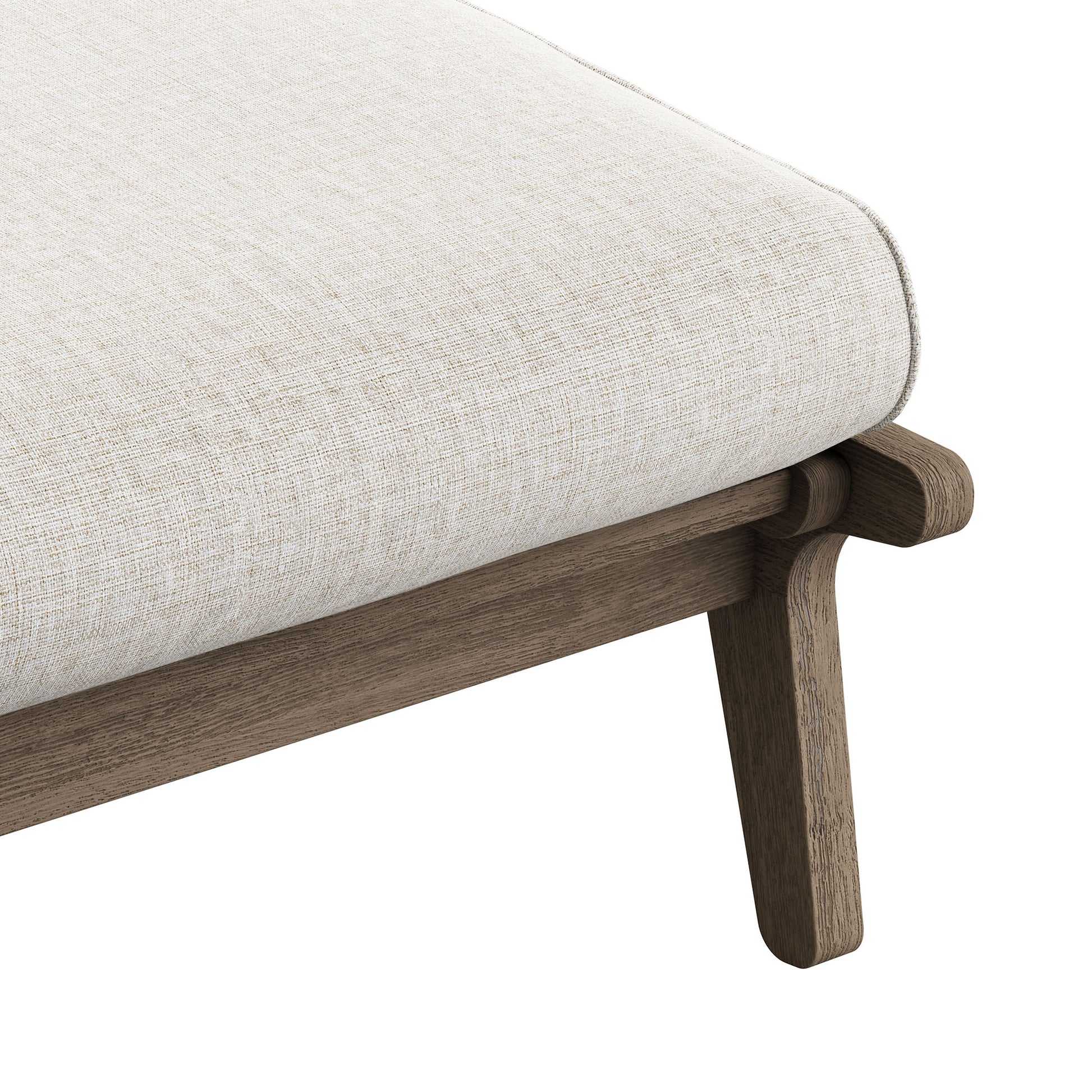 Saratoga Outdoor Patio Teak Ottoman by Modway