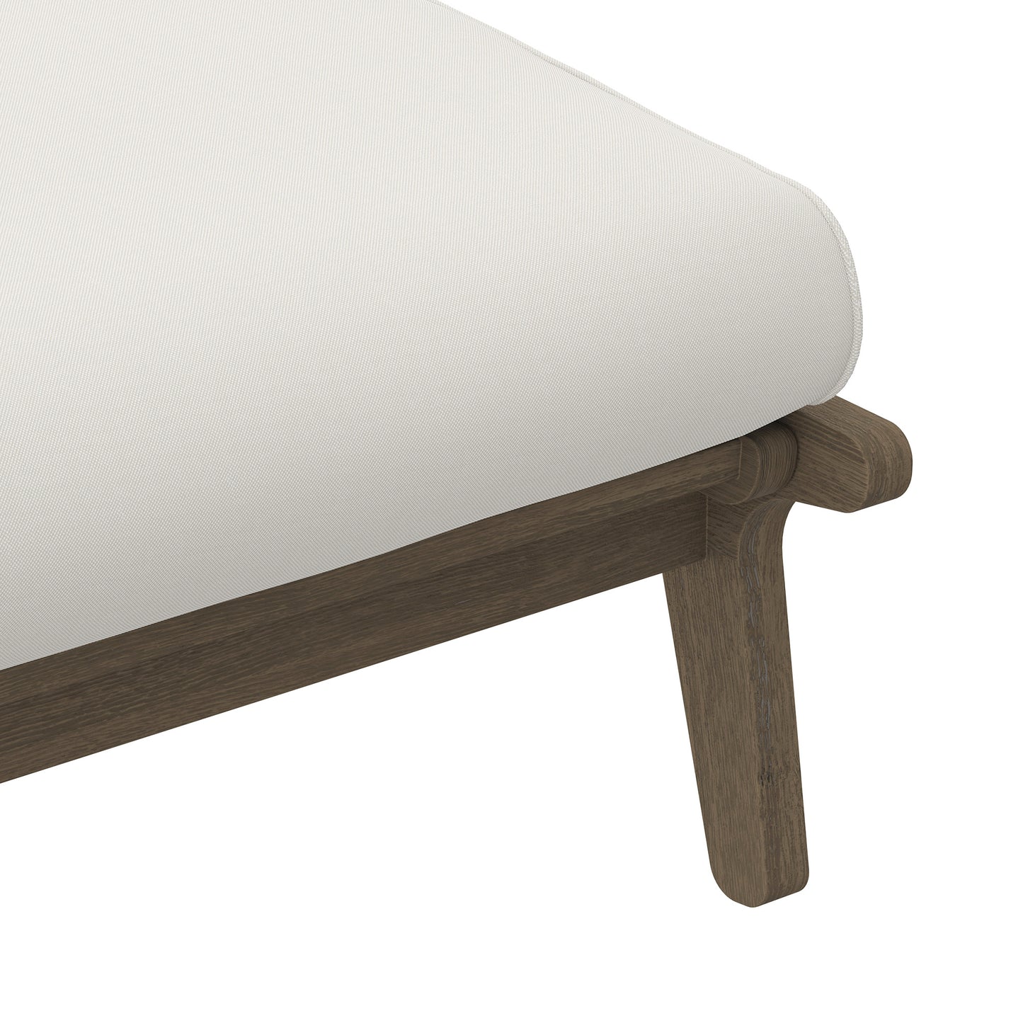 Saratoga Outdoor Patio Teak Ottoman by Modway