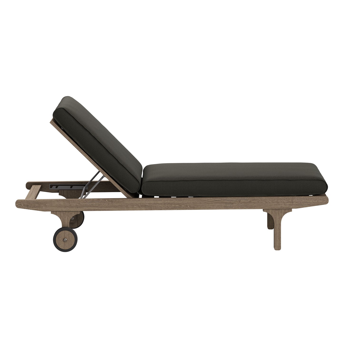 Saratoga Outdoor Patio Teak Chaise Lounge Chair by Modway