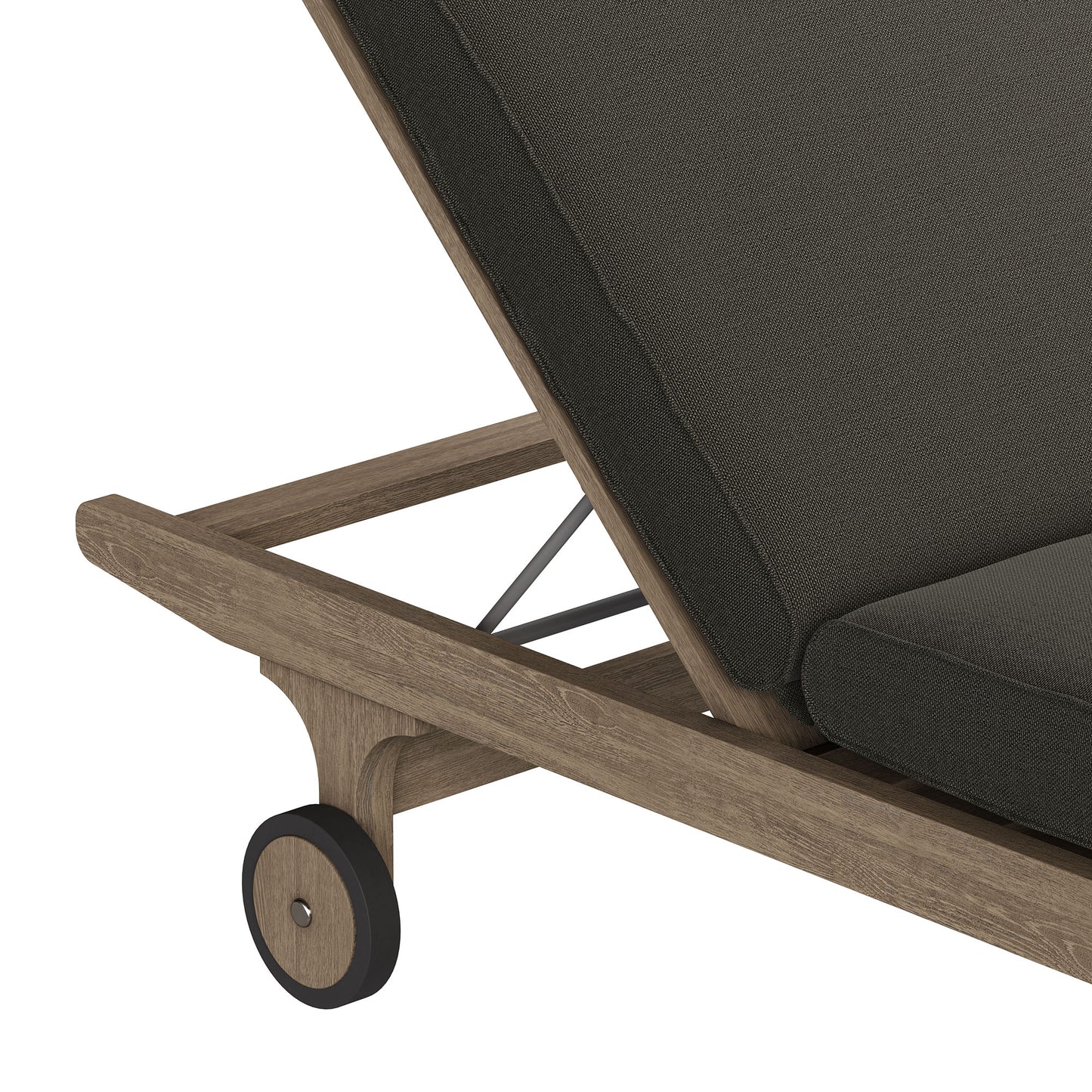 Saratoga Outdoor Patio Teak Chaise Lounge Chair by Modway