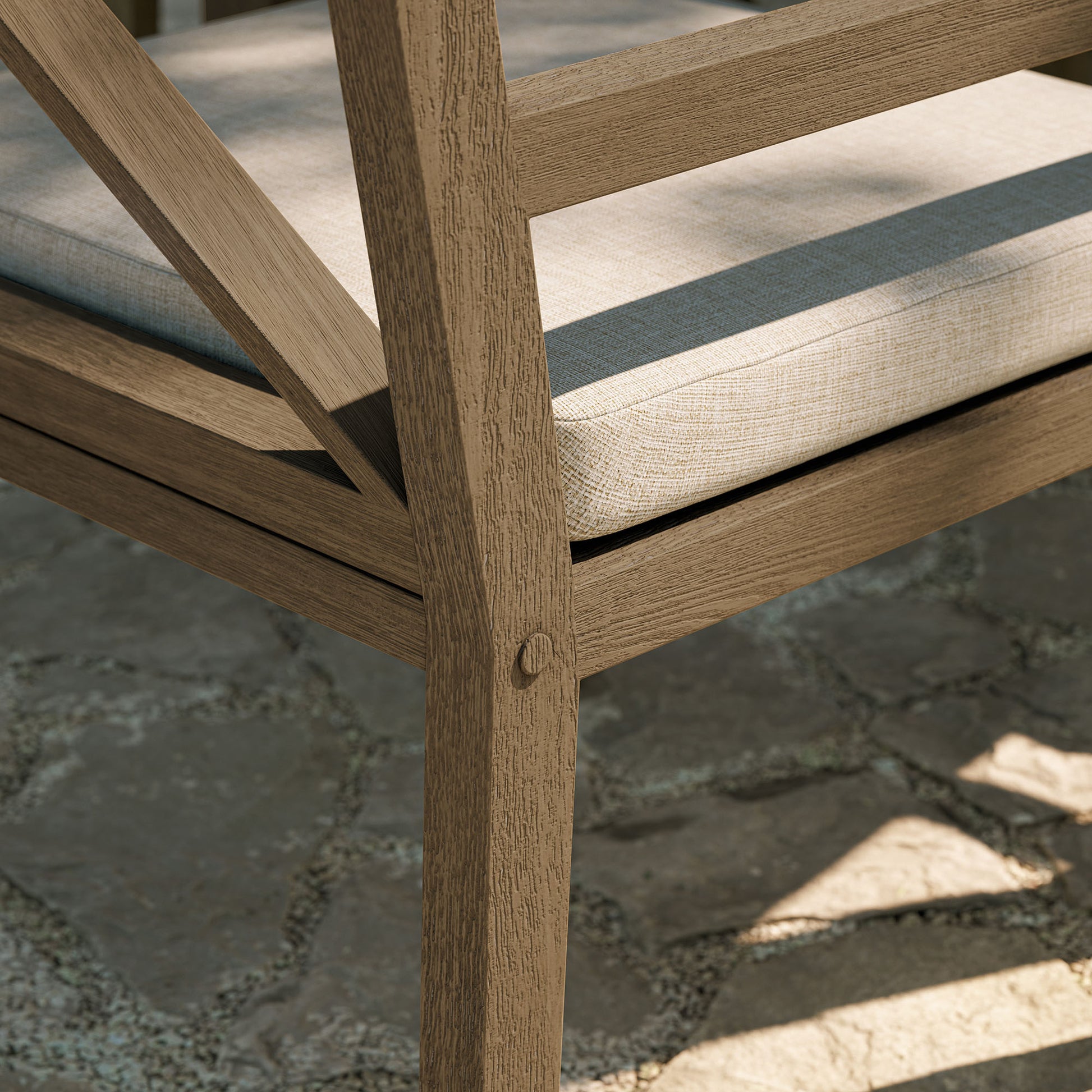 Northlake Outdoor Patio Teak Dining Armchair by Modway