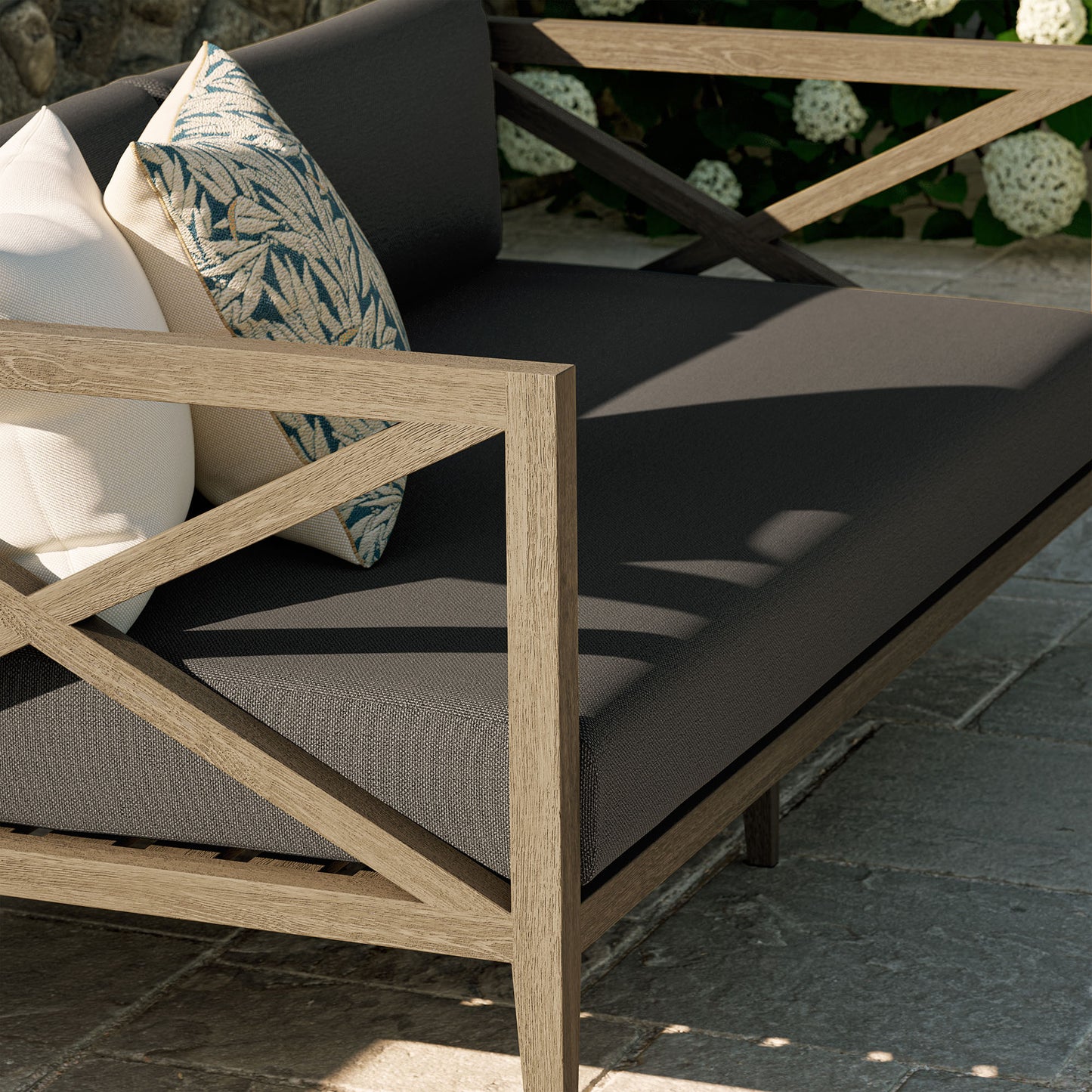 Northlake Outdoor Patio Teak Loveseat by Modway