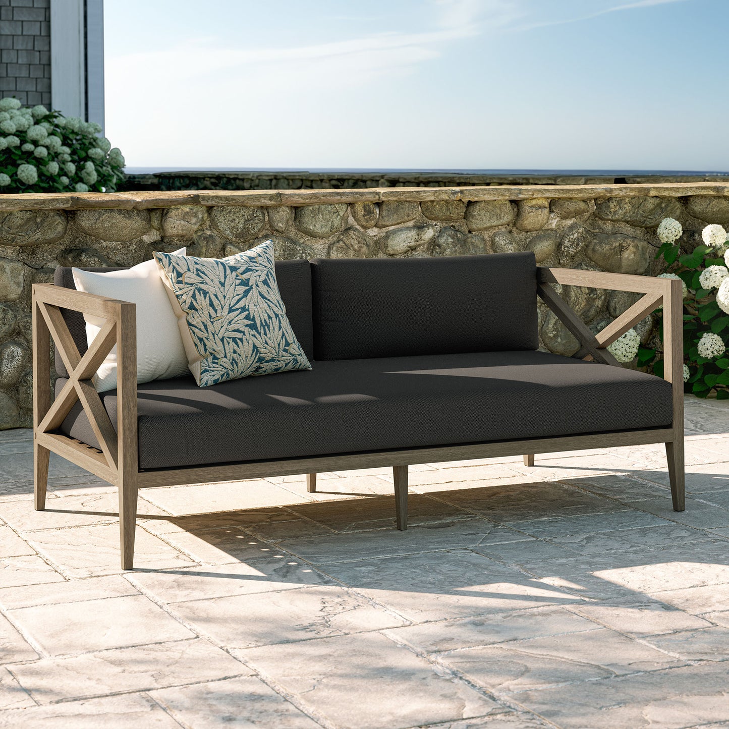 Northlake Outdoor Patio Teak Loveseat by Modway