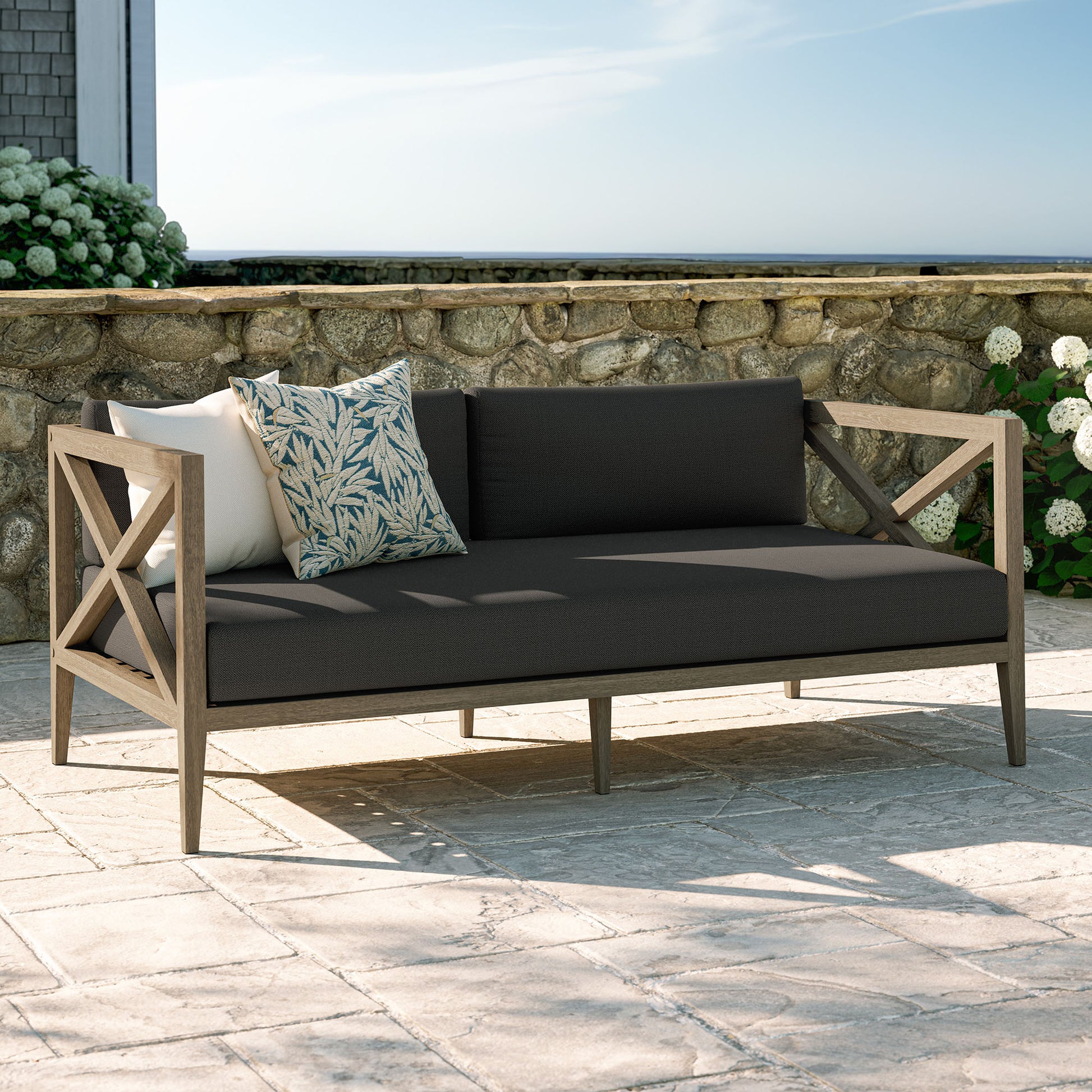 Northlake Outdoor Patio Teak Loveseat by Modway