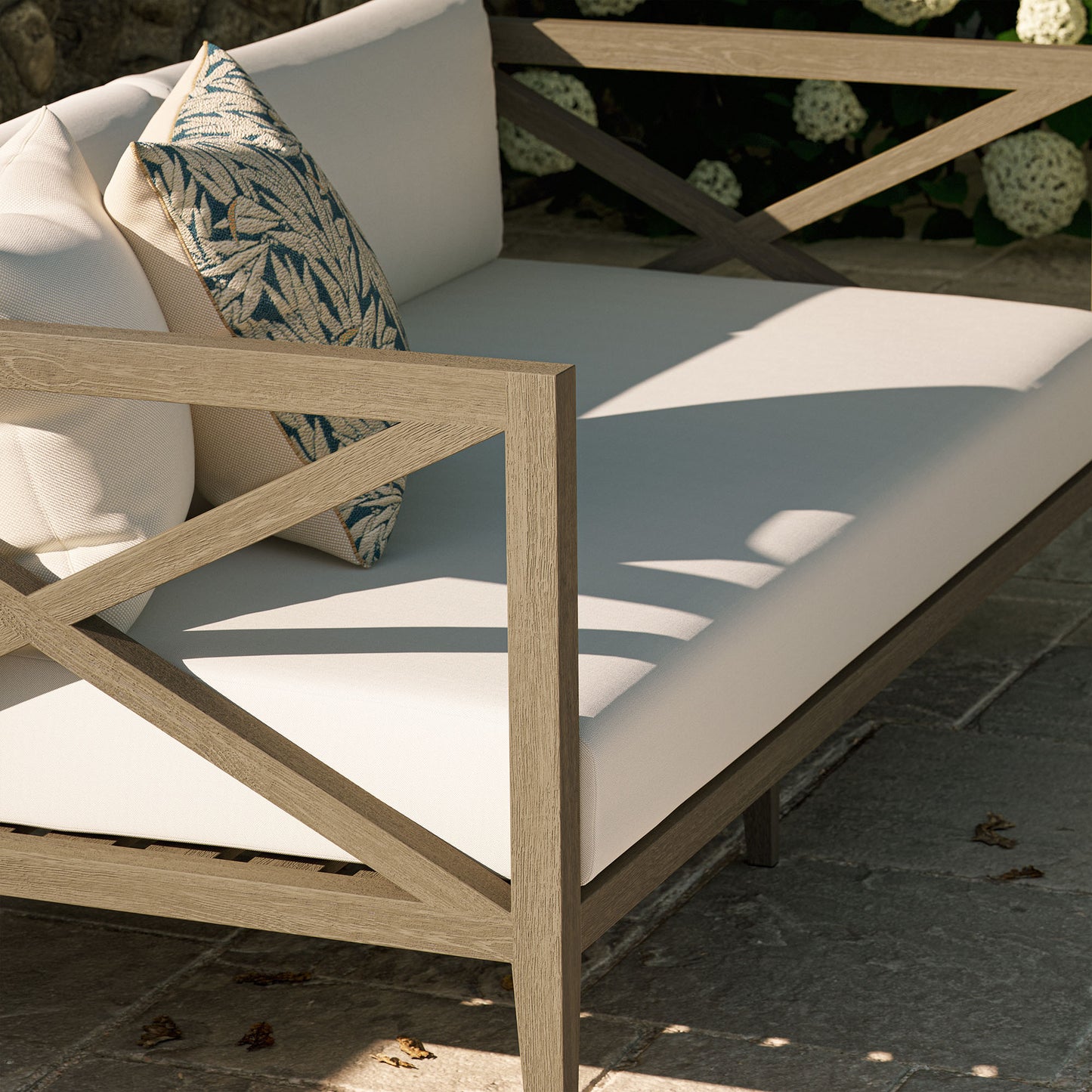 Northlake Outdoor Patio Teak Loveseat by Modway