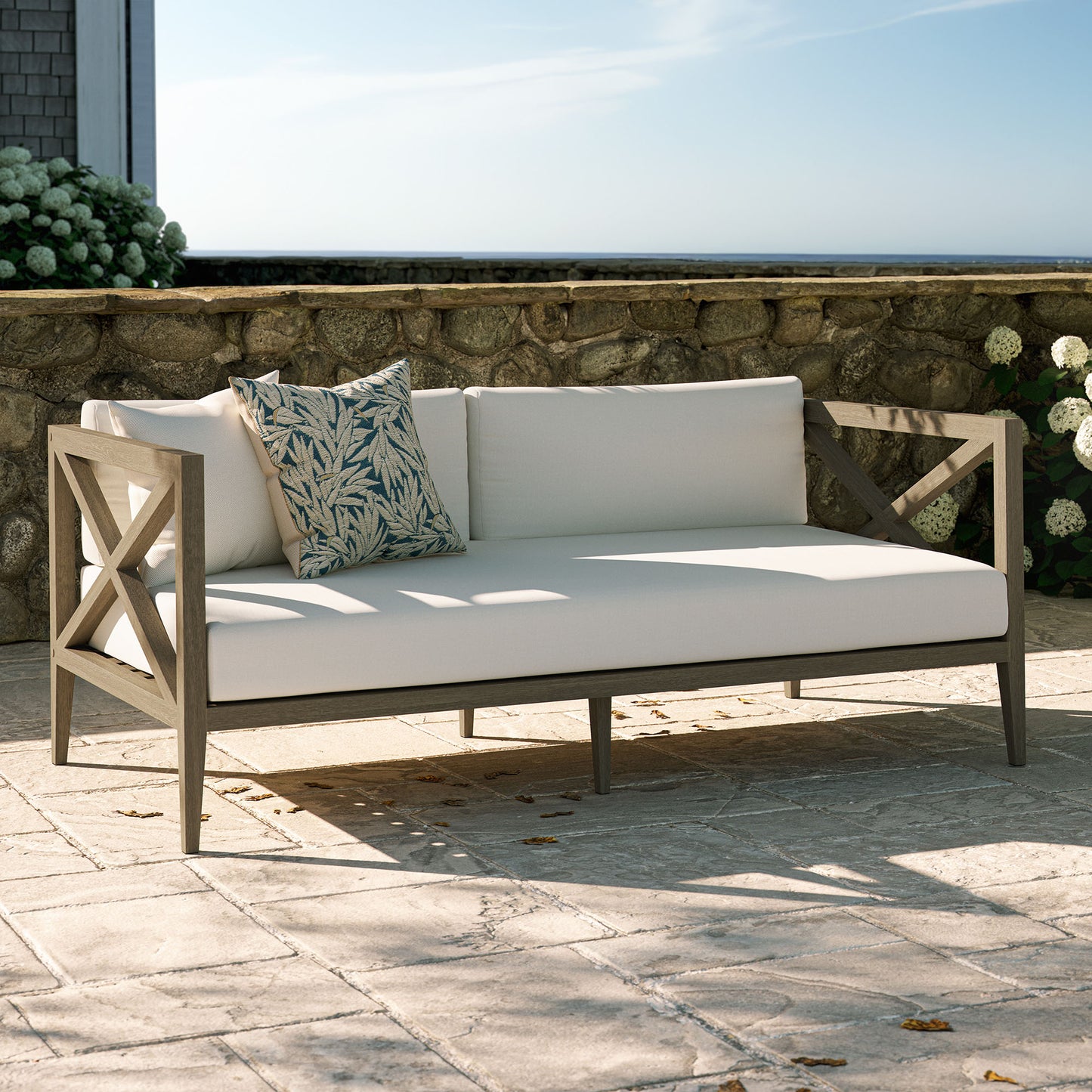 Northlake Outdoor Patio Teak Loveseat by Modway