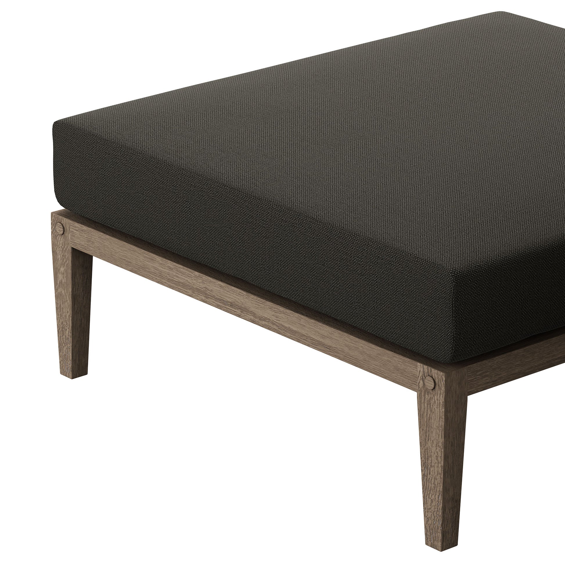 Northlake Outdoor Patio Teak Ottoman by Modway