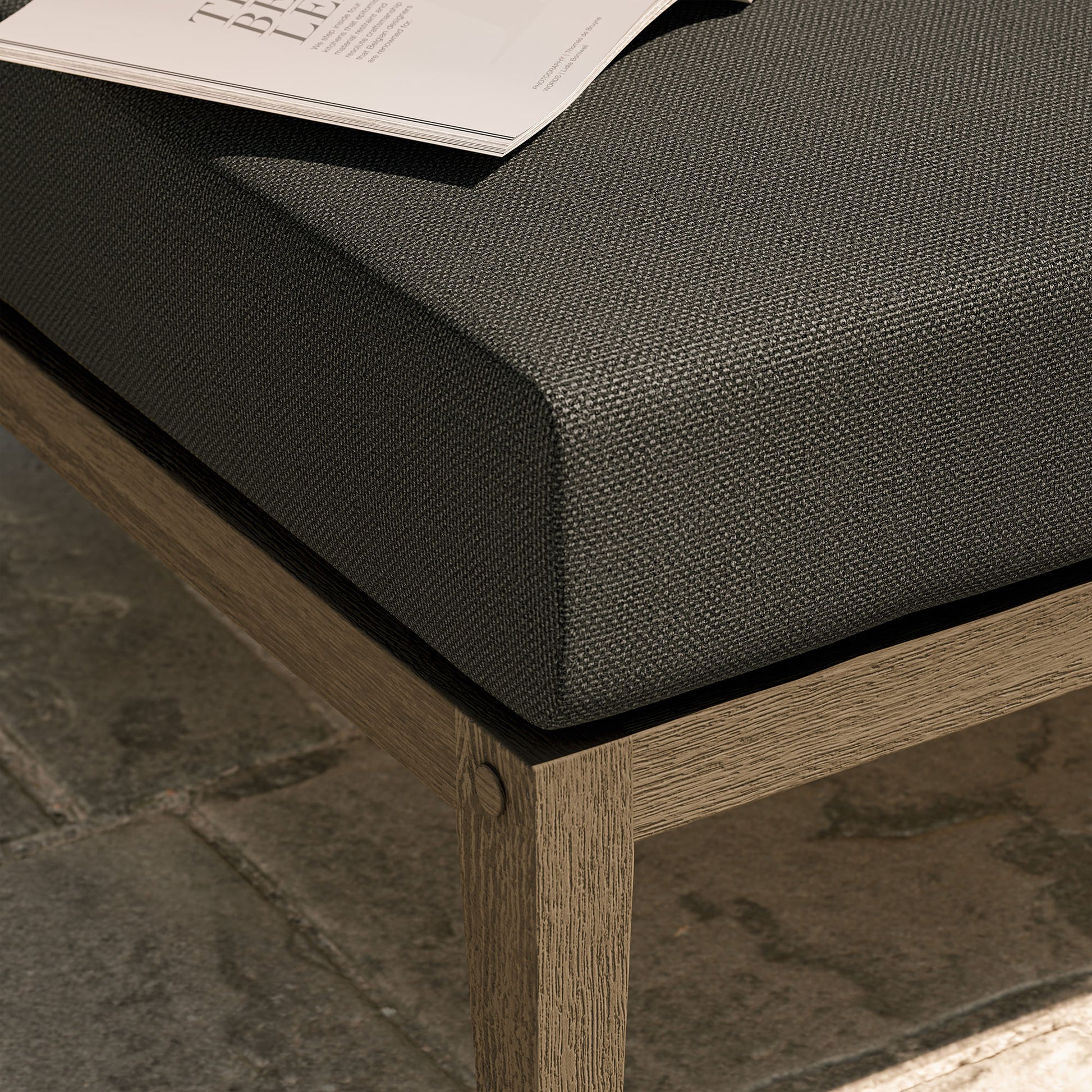 Northlake Outdoor Patio Teak Ottoman by Modway
