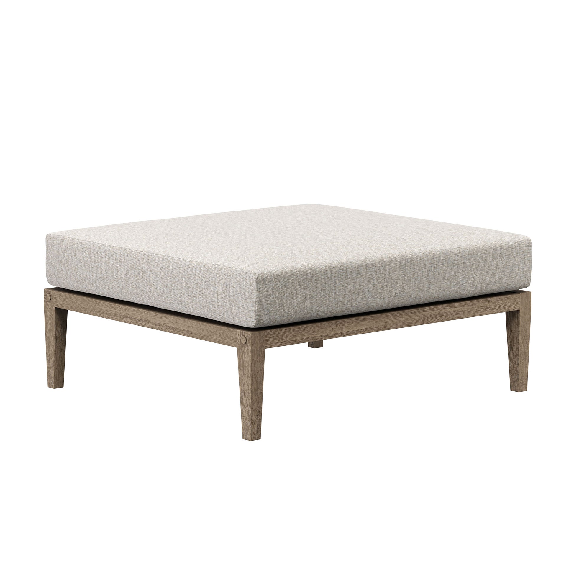 Northlake Outdoor Patio Teak Ottoman by Modway