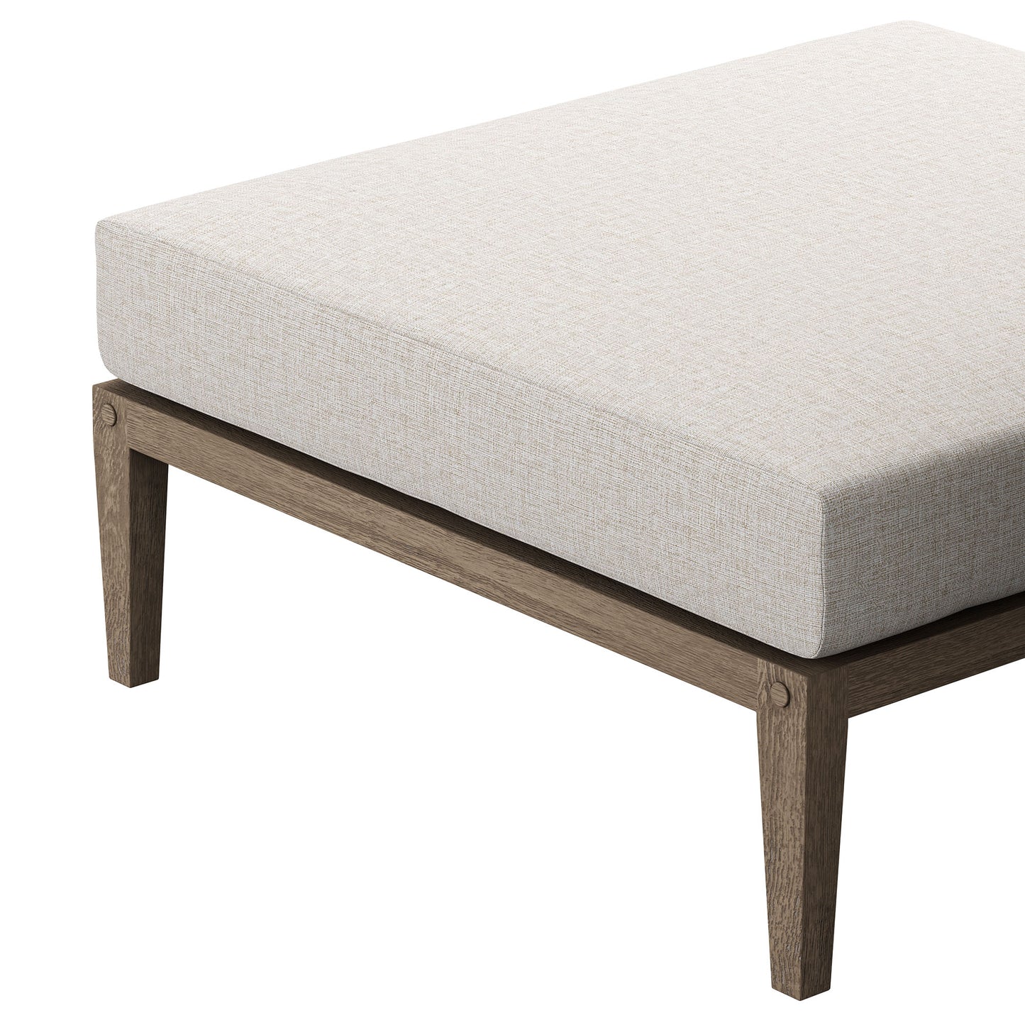 Northlake Outdoor Patio Teak Ottoman by Modway