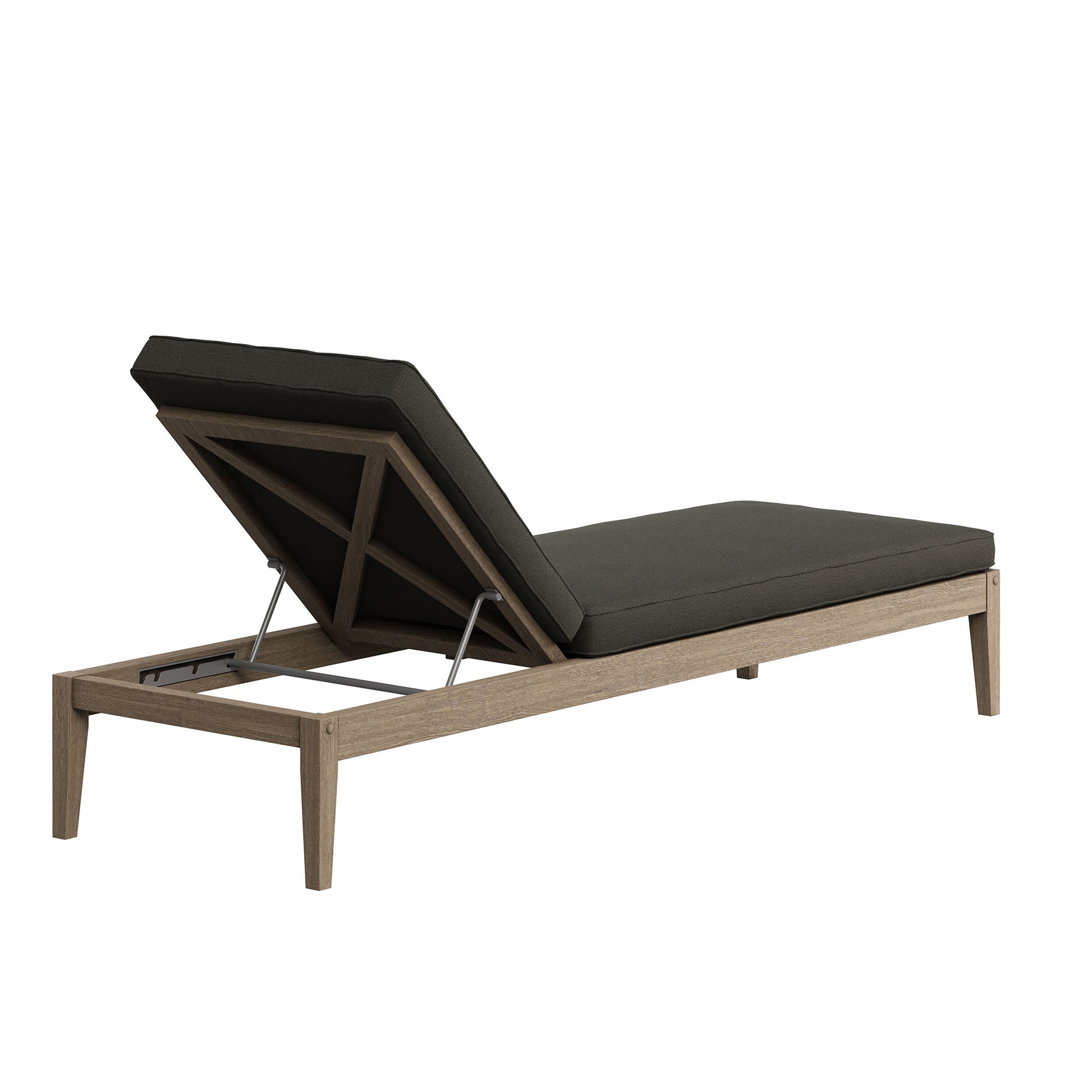 Northlake Outdoor Patio Teak Chaise Lounge by Modway