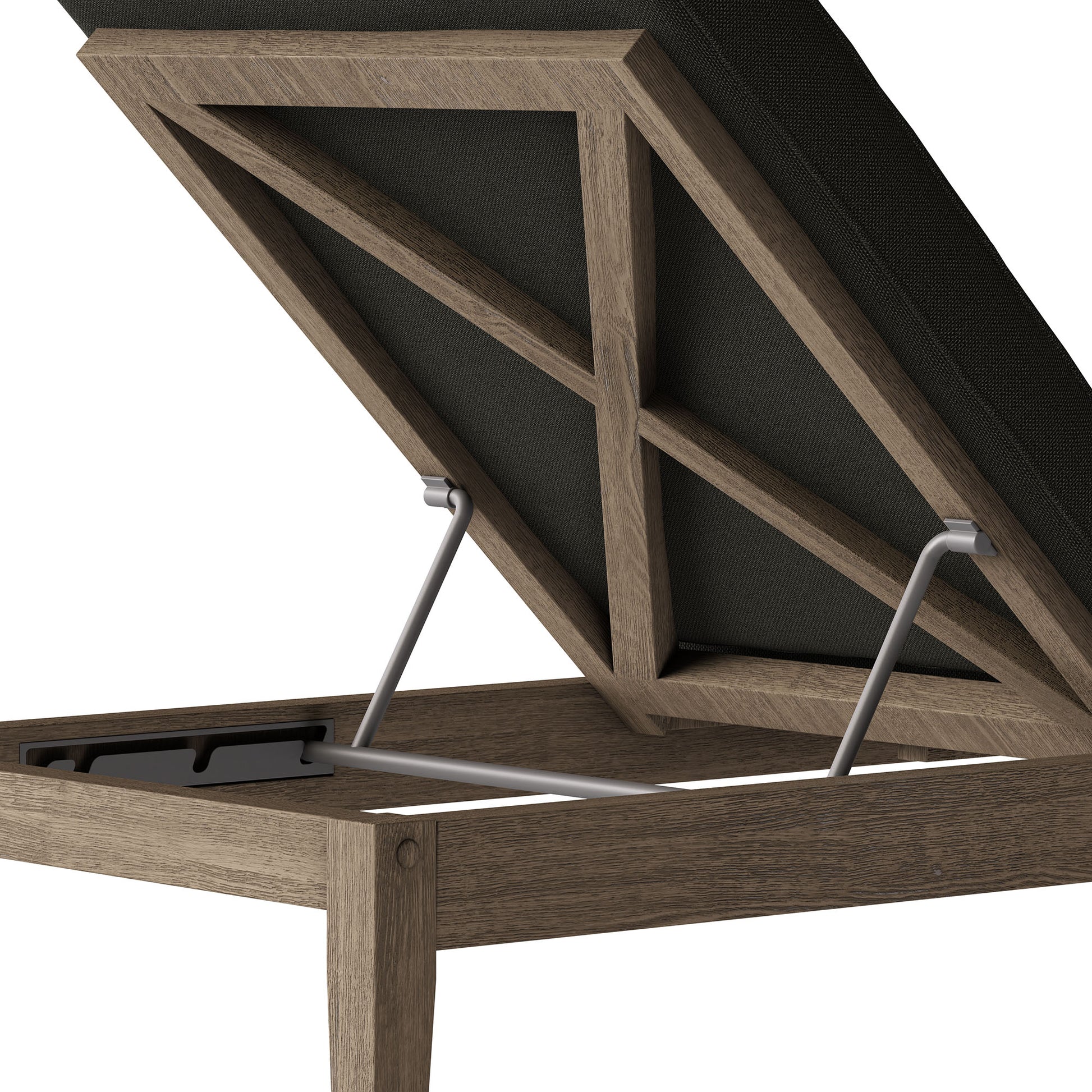Northlake Outdoor Patio Teak Chaise Lounge by Modway