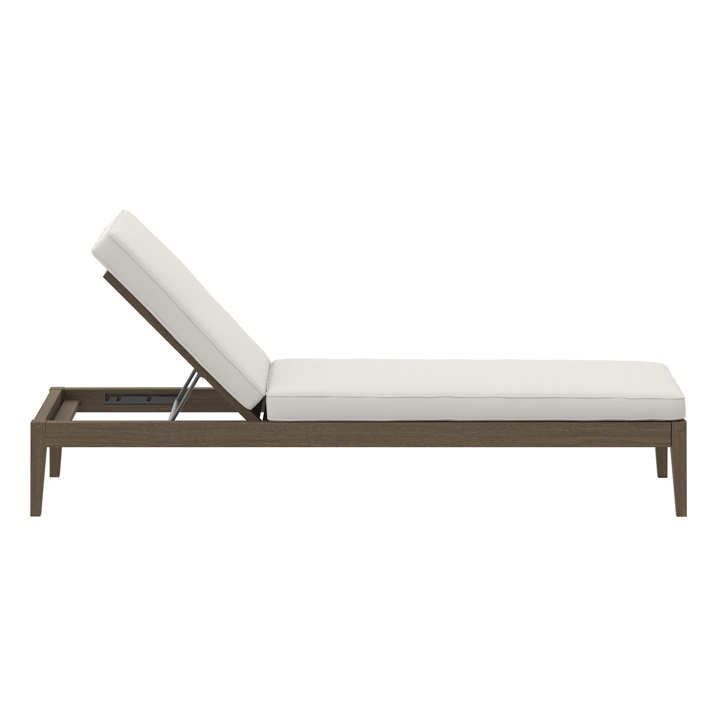 Northlake Outdoor Patio Teak Chaise Lounge by Modway