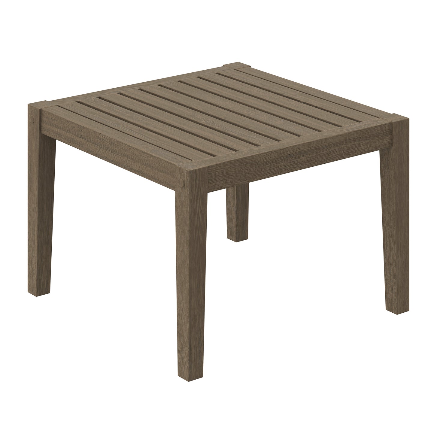 Northlake Square Outdoor Patio Teak Side Table by Modway EEI-7258-WGR