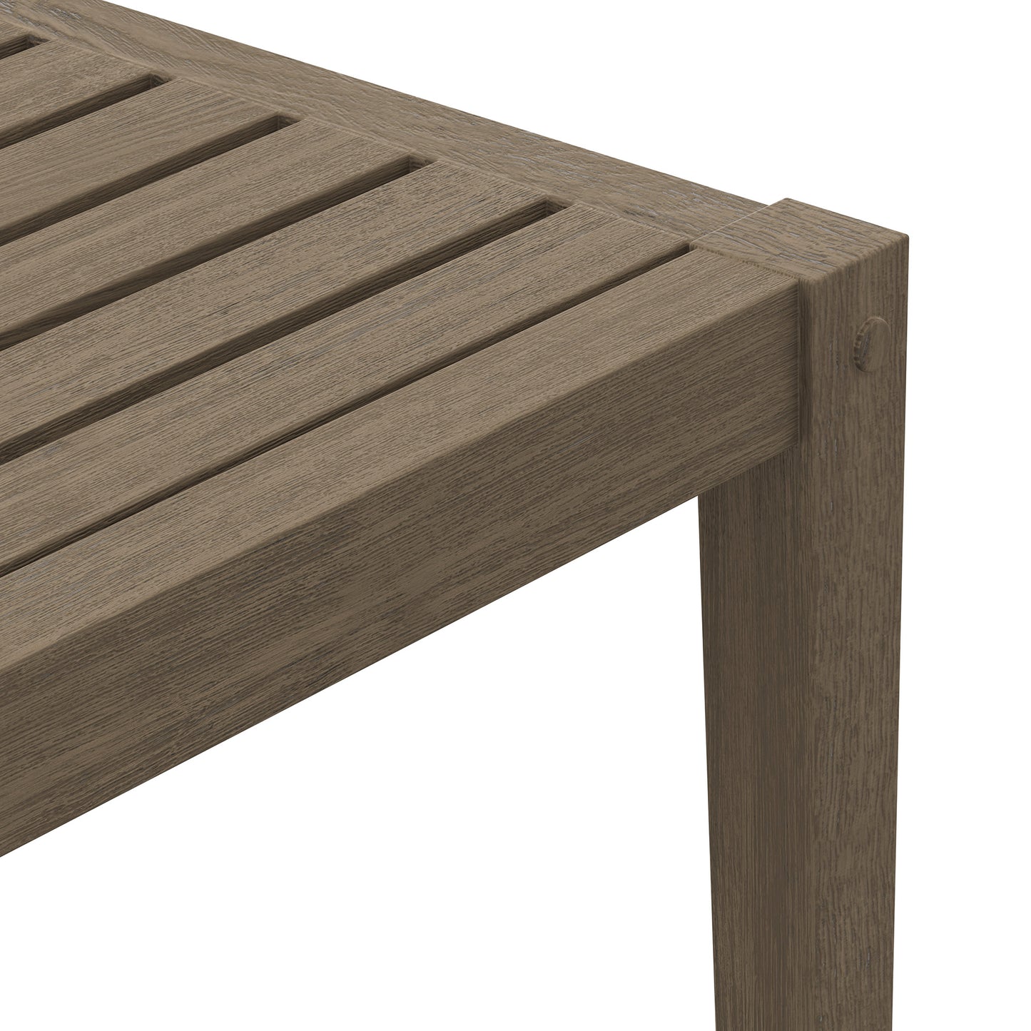 Northlake Square Outdoor Patio Teak Side Table by Modway EEI-7258-WGR