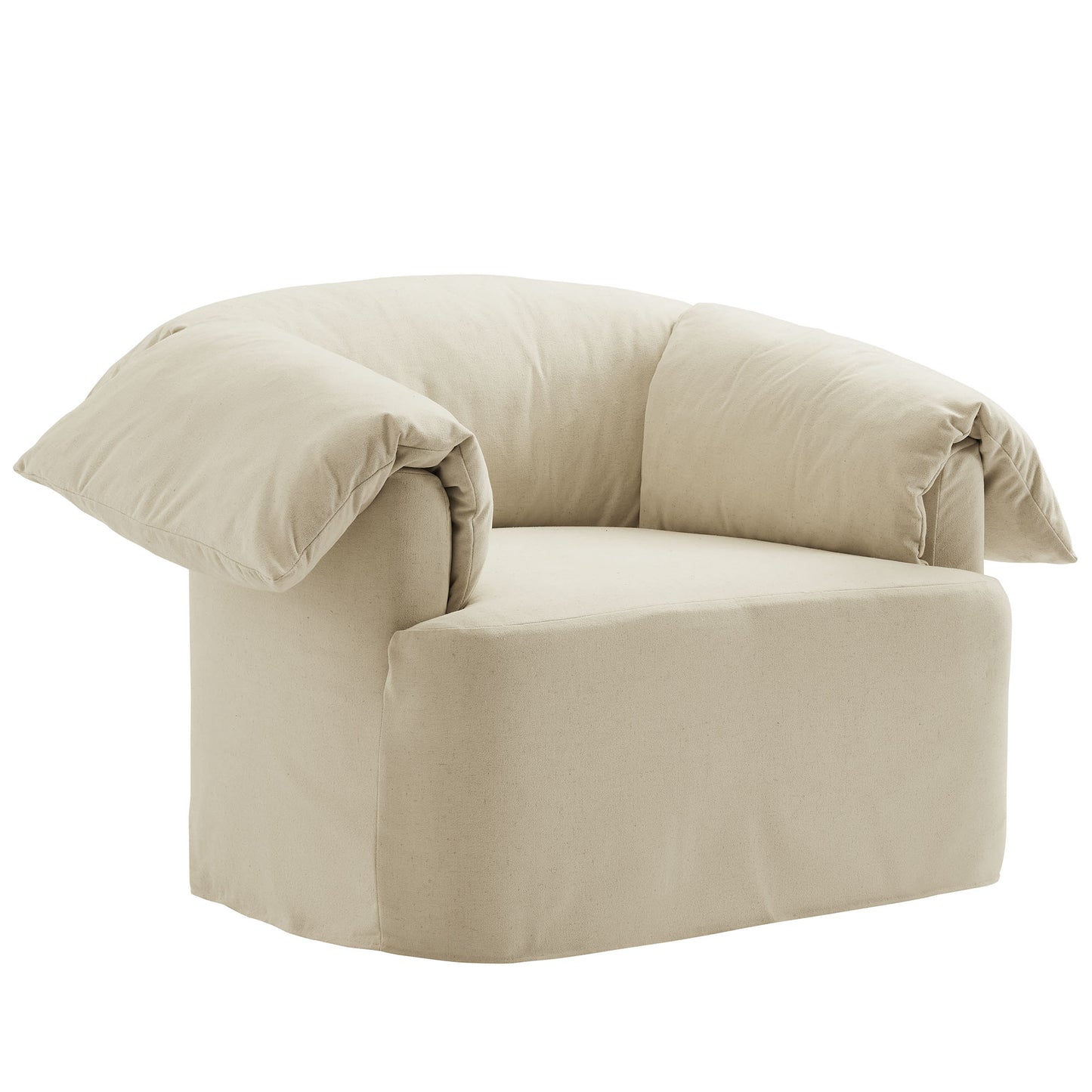 Lark Slipcovered Fabric Oversized Armchair by Modway