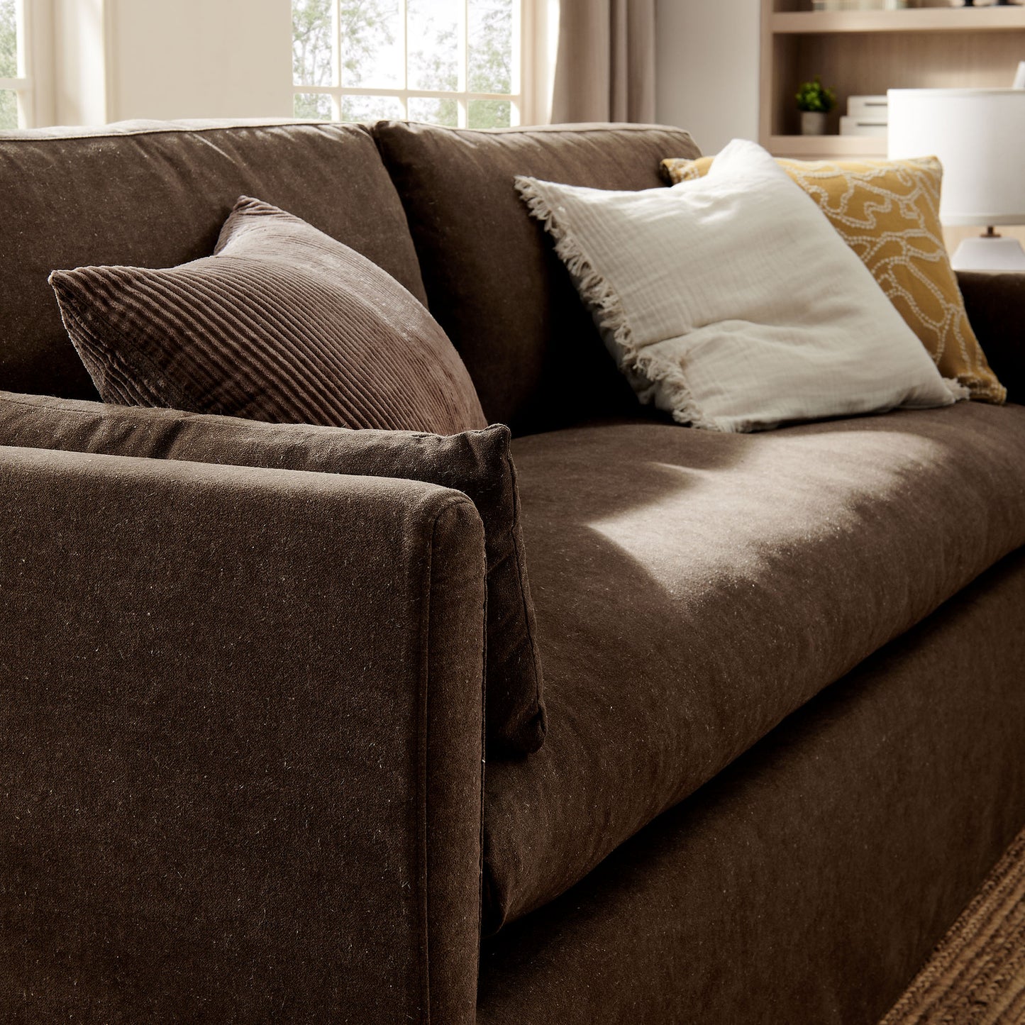 Wellfleet 85" Slipcovered Fabric Sofa by Modway