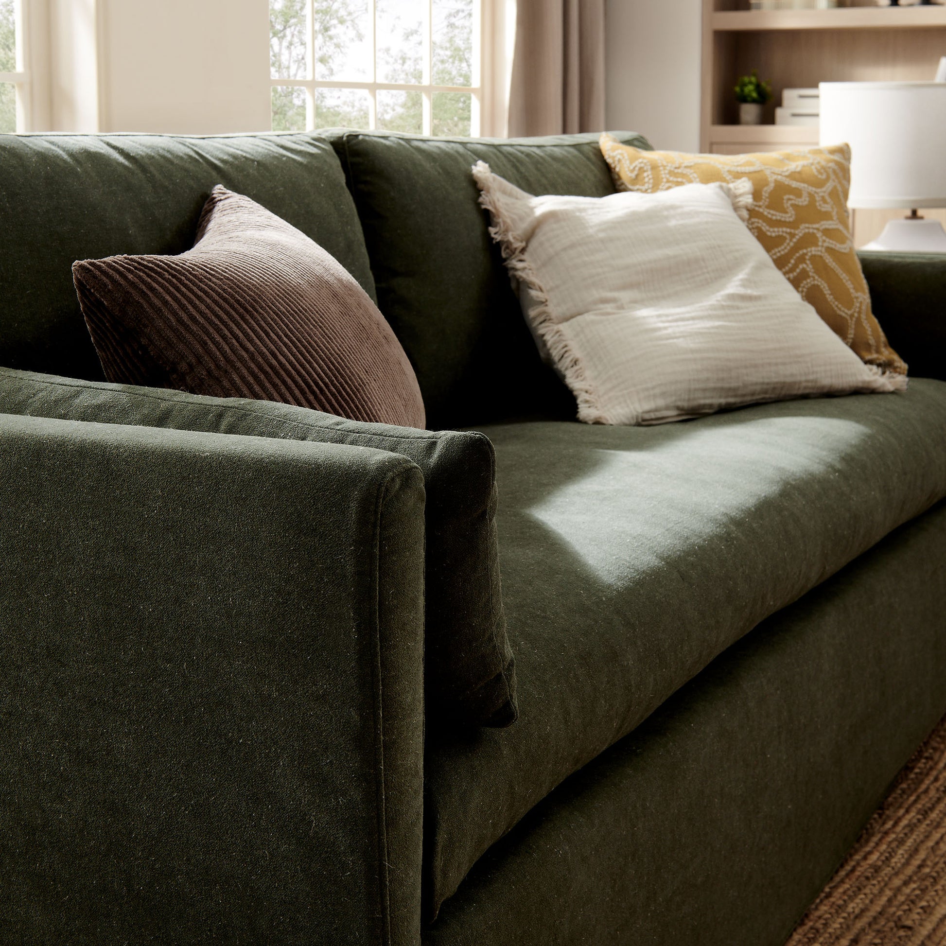 Wellfleet 85" Slipcovered Fabric Sofa by Modway