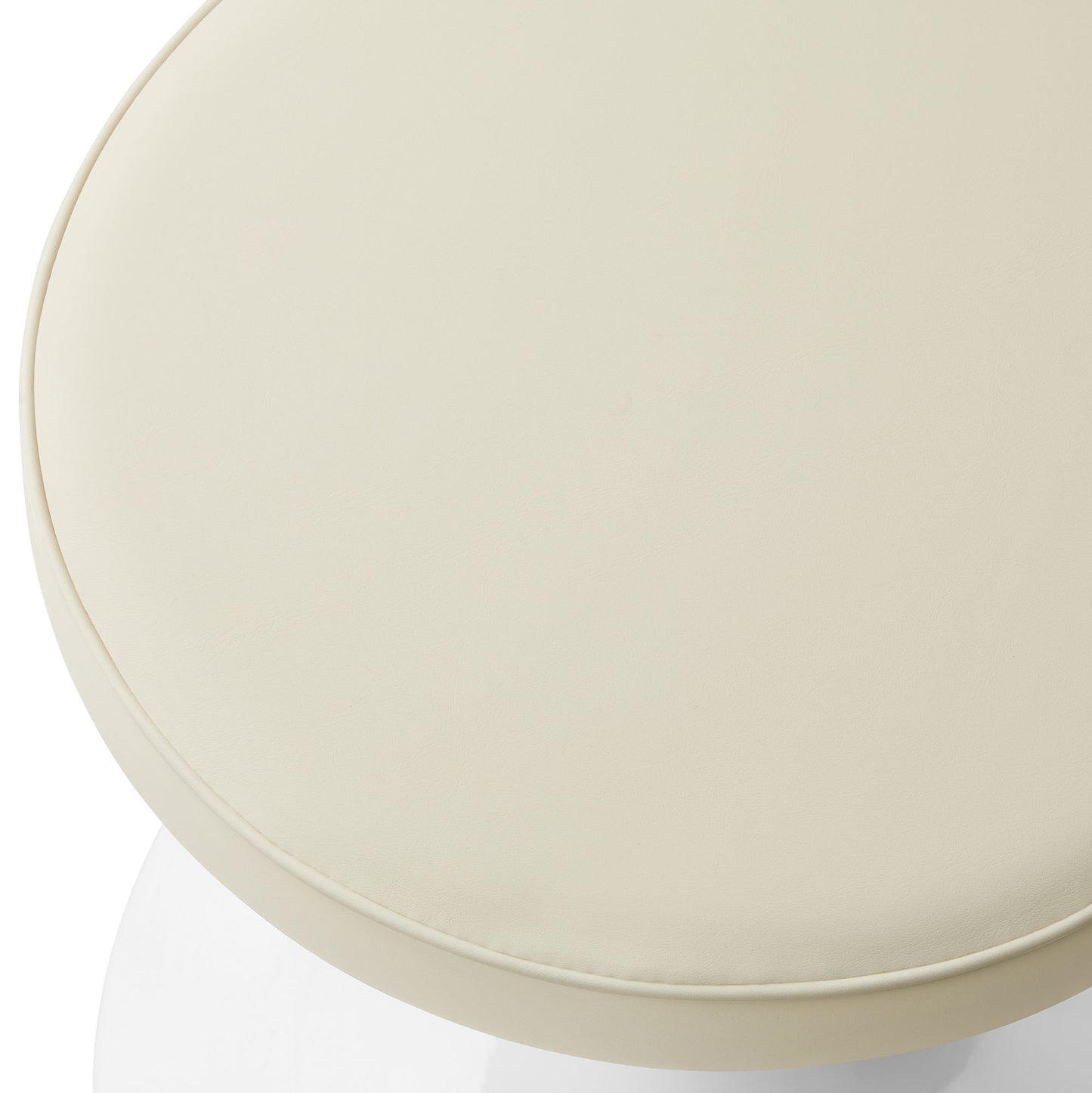 Lippa Vegan Leather Round Stool by Modway