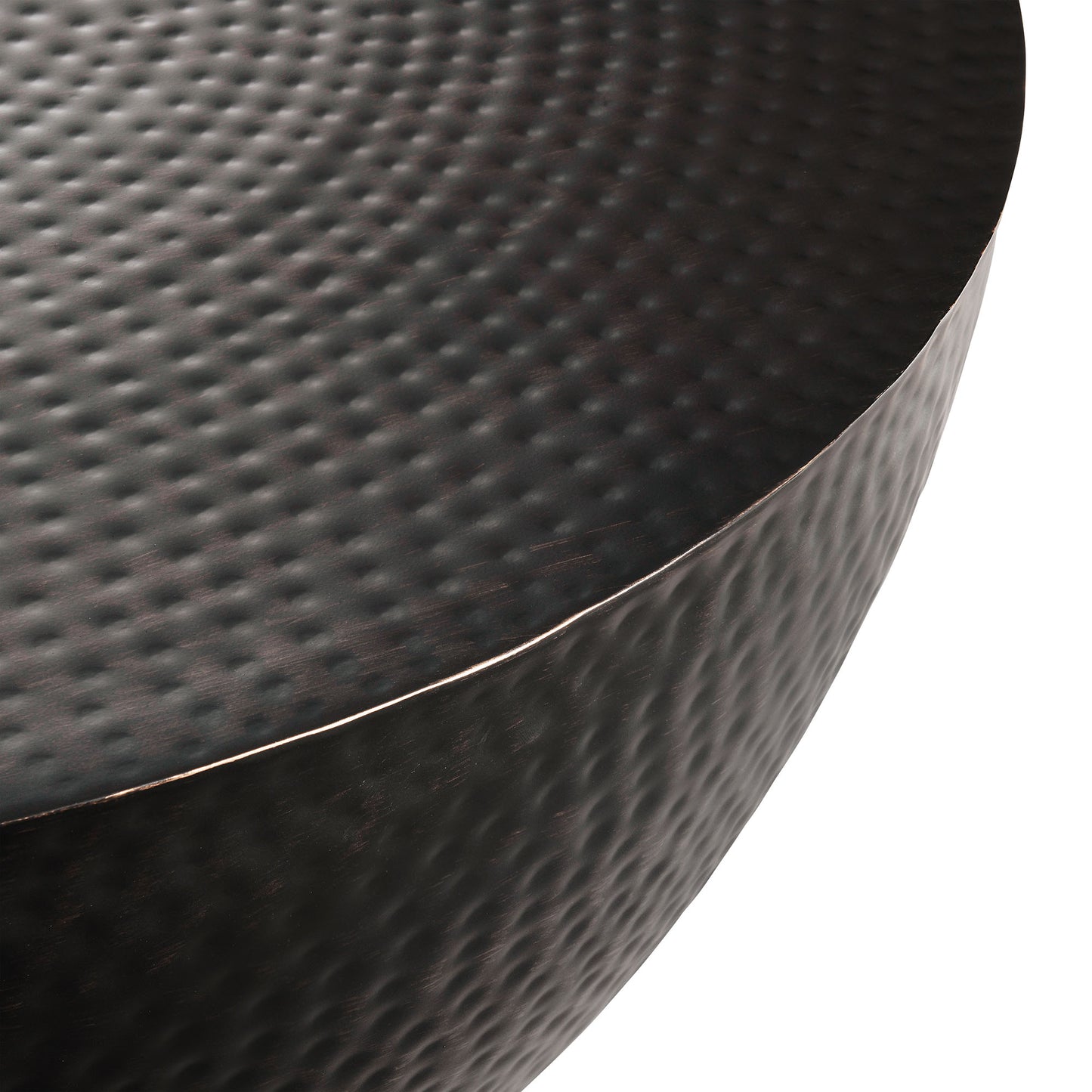 Mella 32 Inch Metal Hammered Coffee Table by Modway EEI-7279-BLK