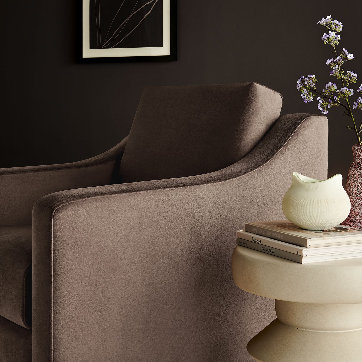 Liora Performance Velvet Armchair by Modway EEI-7282-CHB