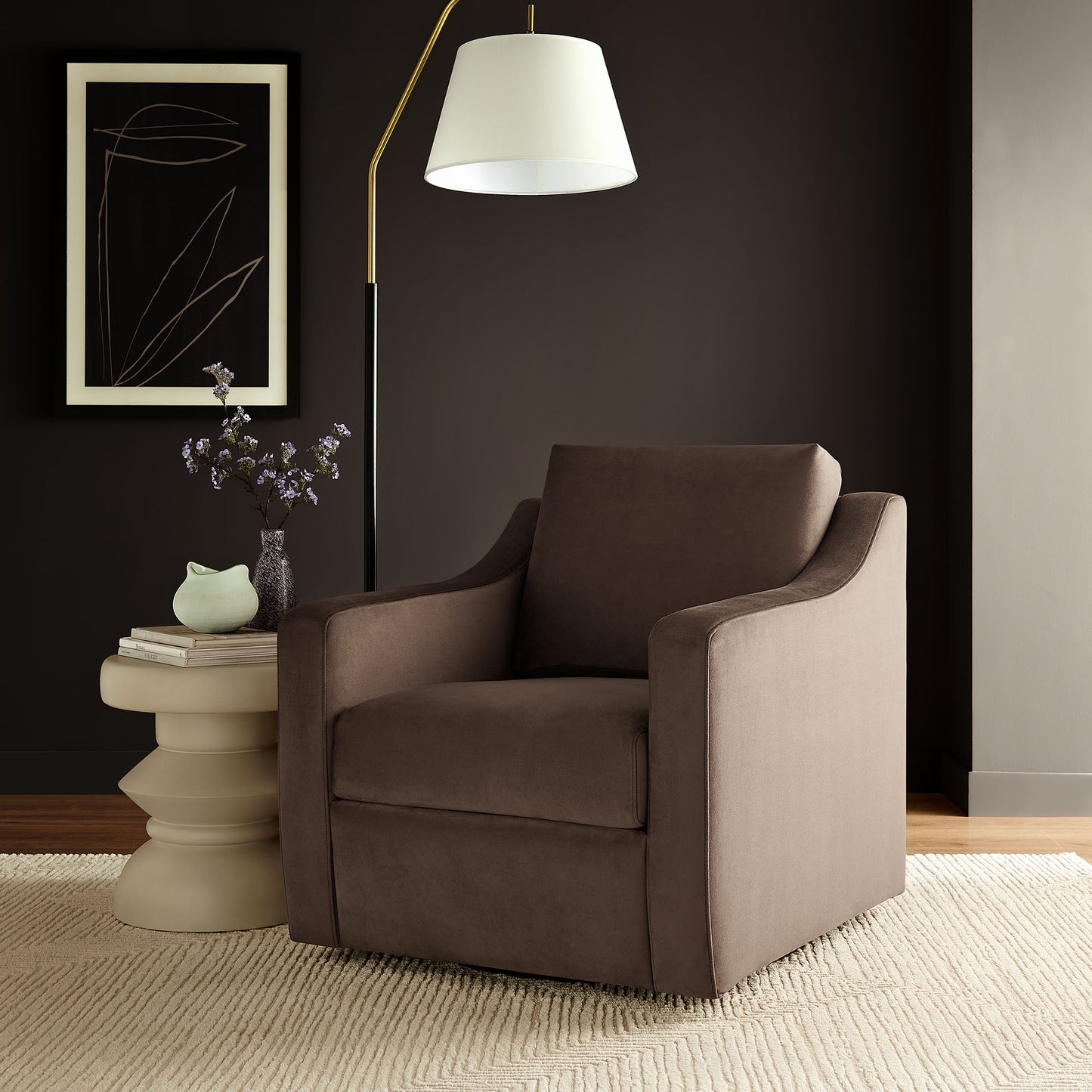 Liora Performance Velvet Armchair by Modway EEI-7282-CHB