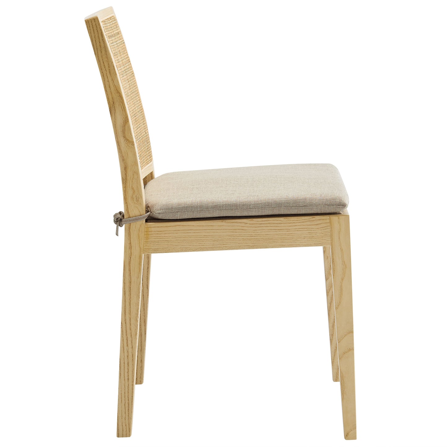 Ovard Wood and Rattan Dining Chair by Modway EEI-7288-NAT-BEI
