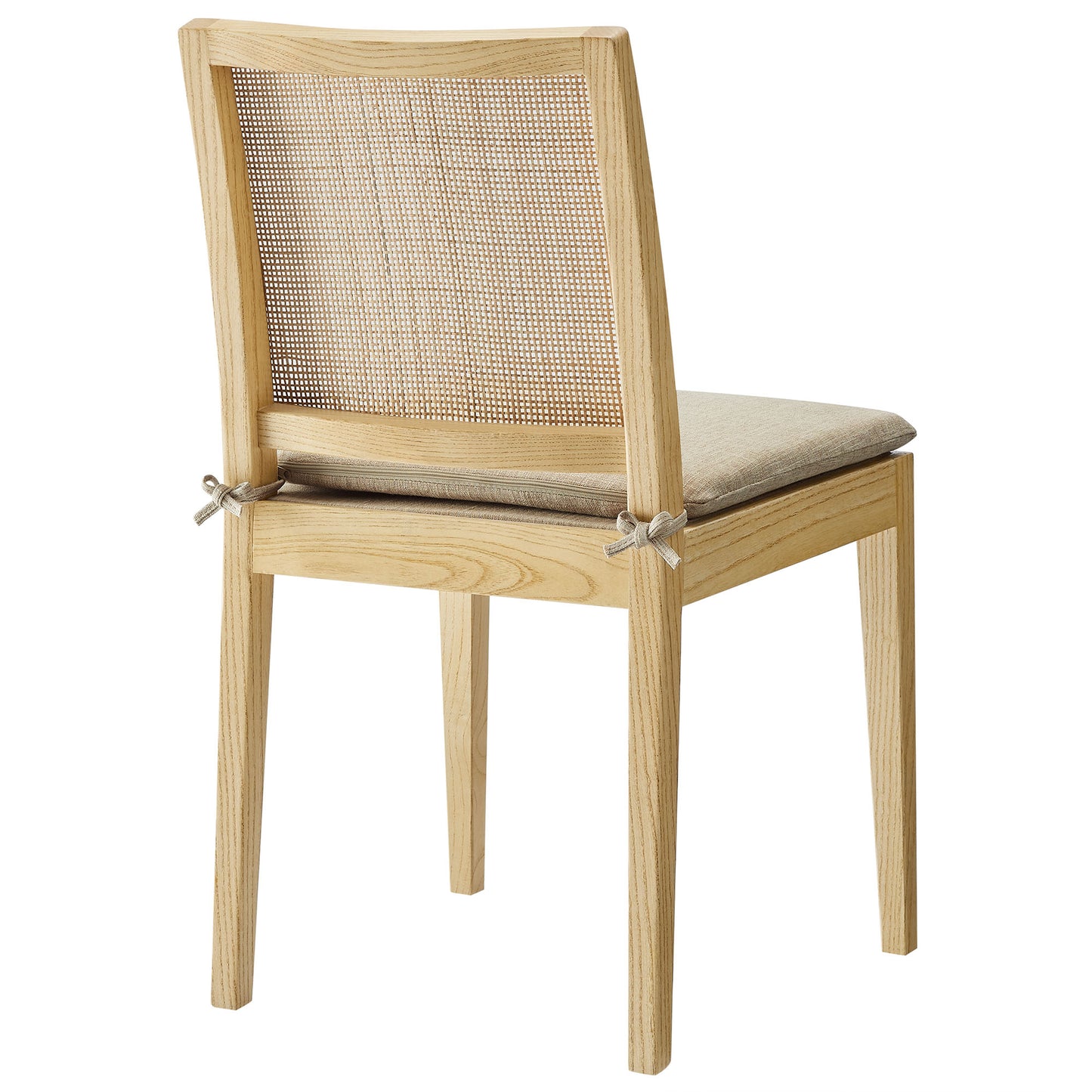 Ovard Wood and Rattan Dining Chair by Modway EEI-7288-NAT-BEI