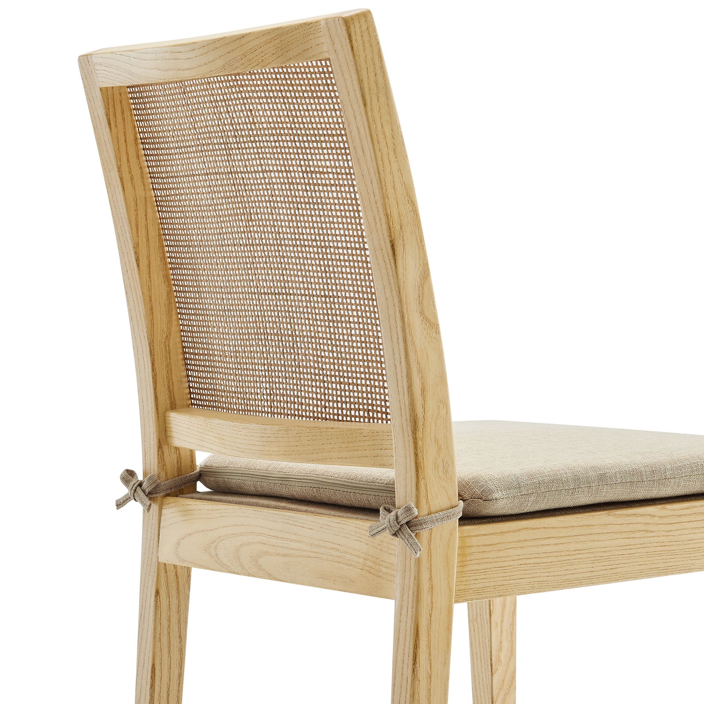 Ovard Wood and Rattan Dining Chair by Modway EEI-7288-NAT-BEI