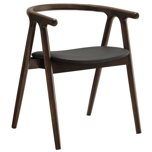 Henry Vegan Leather and Wood Dining Chair by Modway