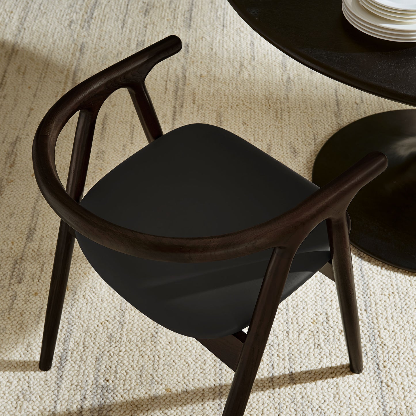 Henry Vegan Leather and Wood Dining Chair by Modway