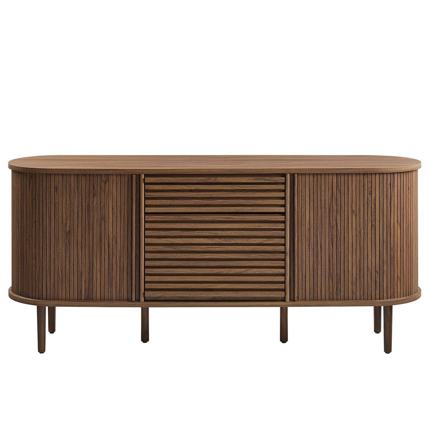 Harlan 67" Fluted Oval Sideboard Cabinet by Modway EEI-7293-WAL