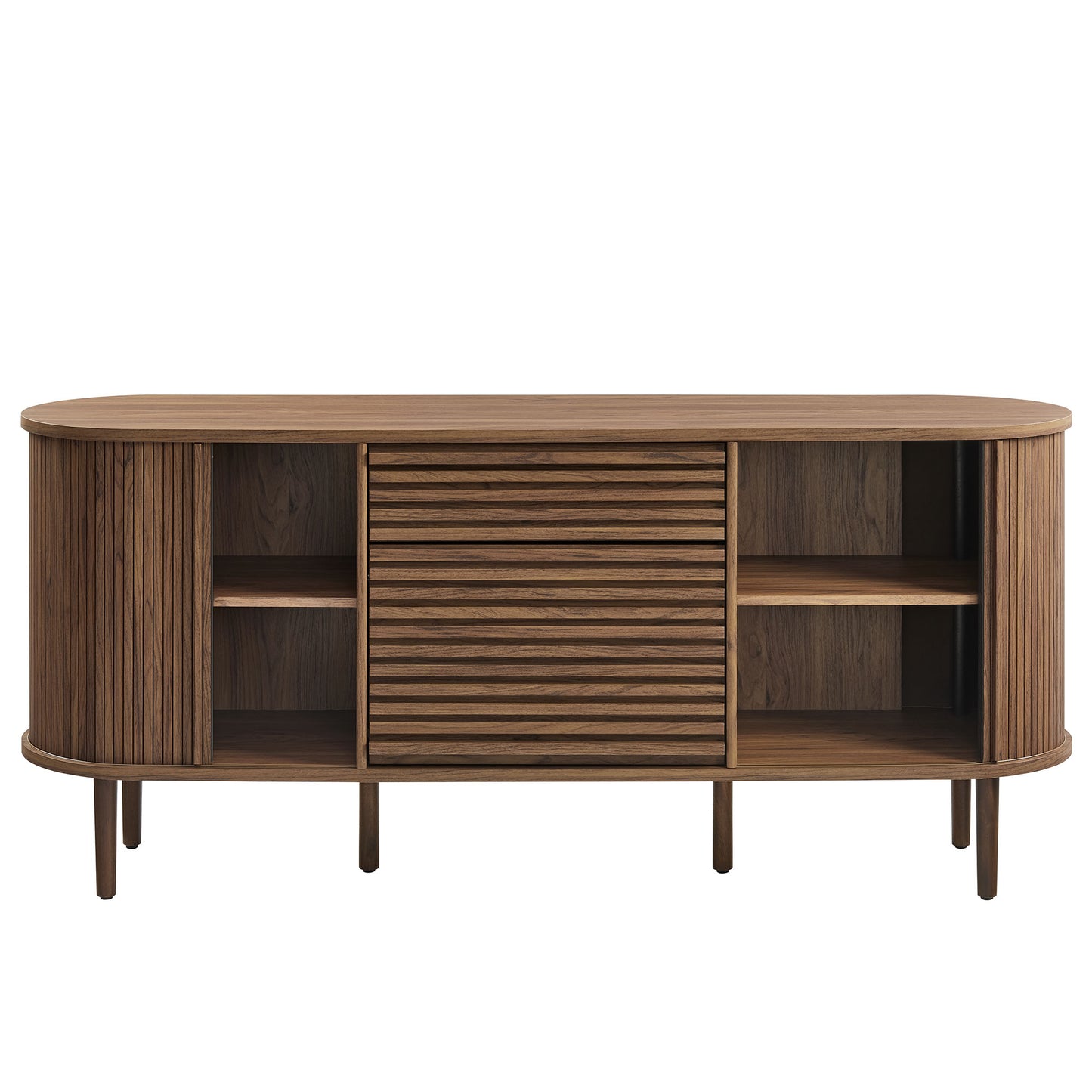 Harlan 67" Fluted Oval Sideboard Cabinet by Modway EEI-7293-WAL