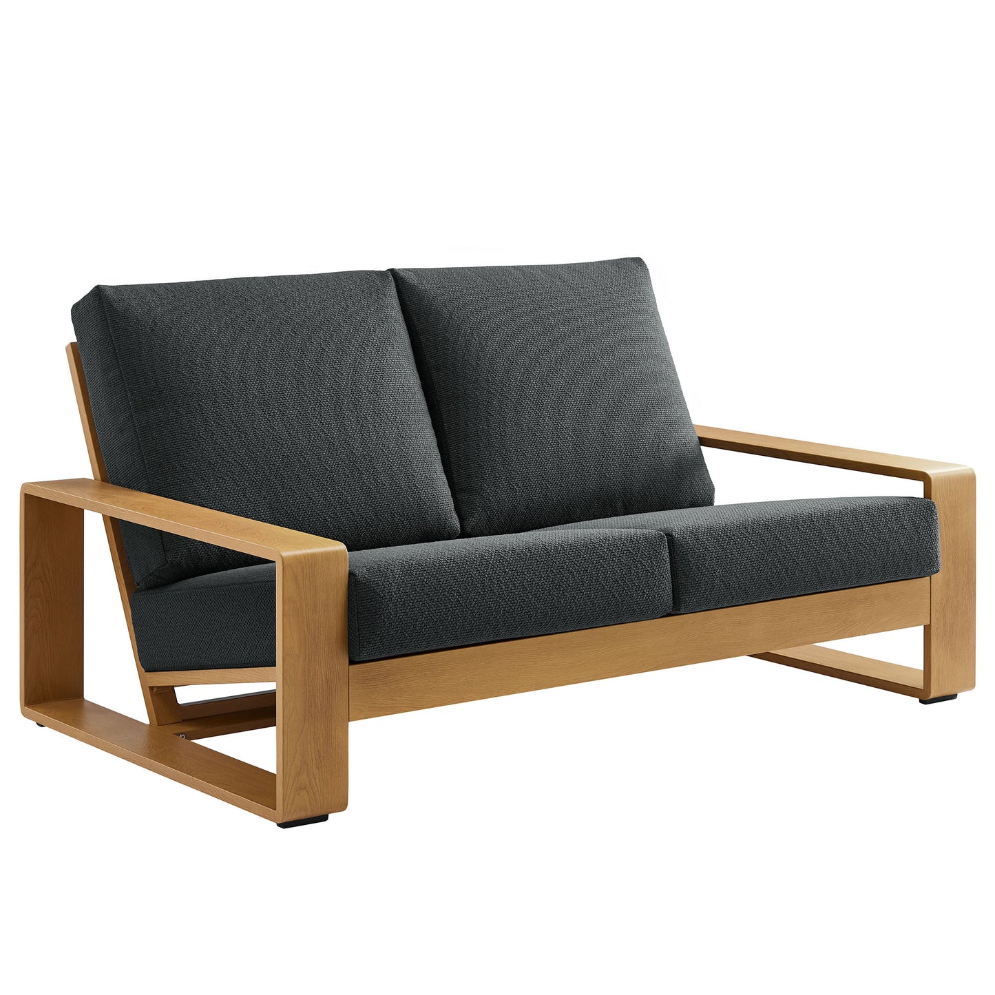 Lirienne Outdoor Patio Aluminum Faux Wood Loveseat by Modway EEI-7297 Series