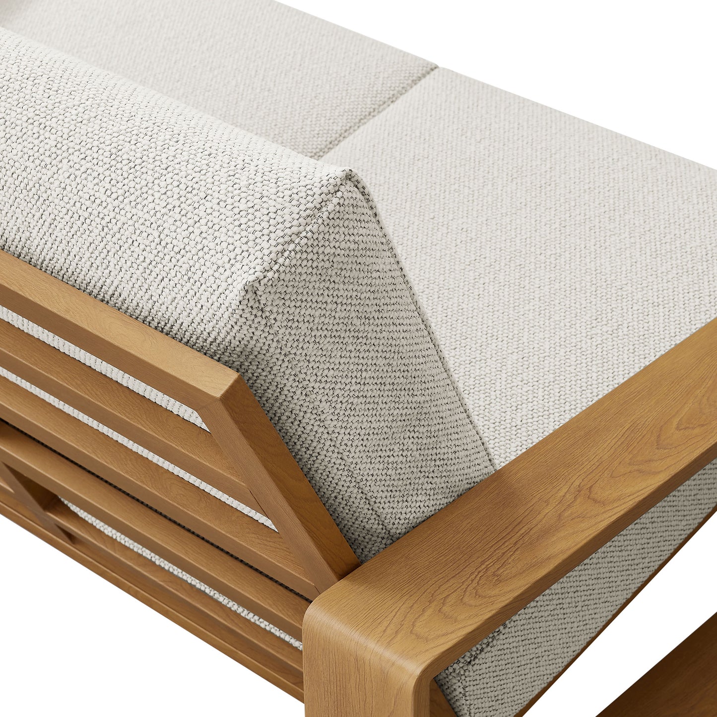Lirienne Outdoor Patio Aluminum Faux Wood Loveseat by Modway EEI-7297 Series