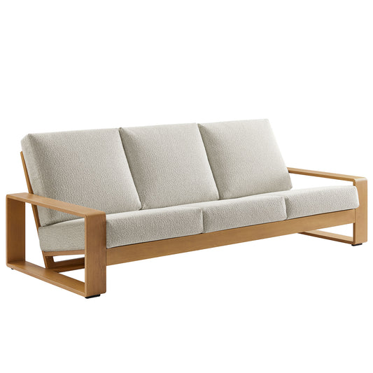 Lirienne Outdoor Patio Aluminum Faux Wood Sofa by Modway EEI-7298 Modern