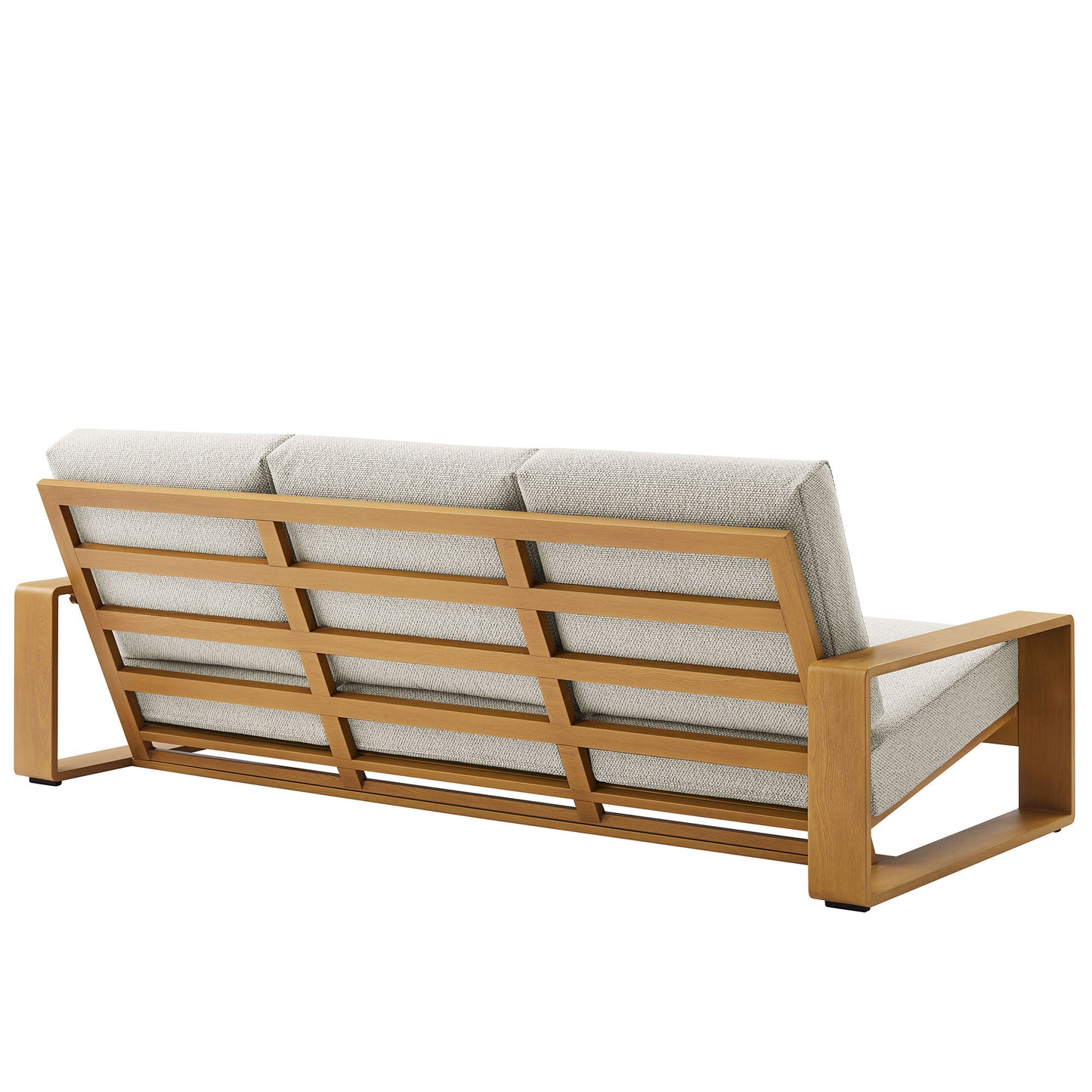 Lirienne Outdoor Patio Aluminum Faux Wood Sofa by Modway EEI-7298 Modern