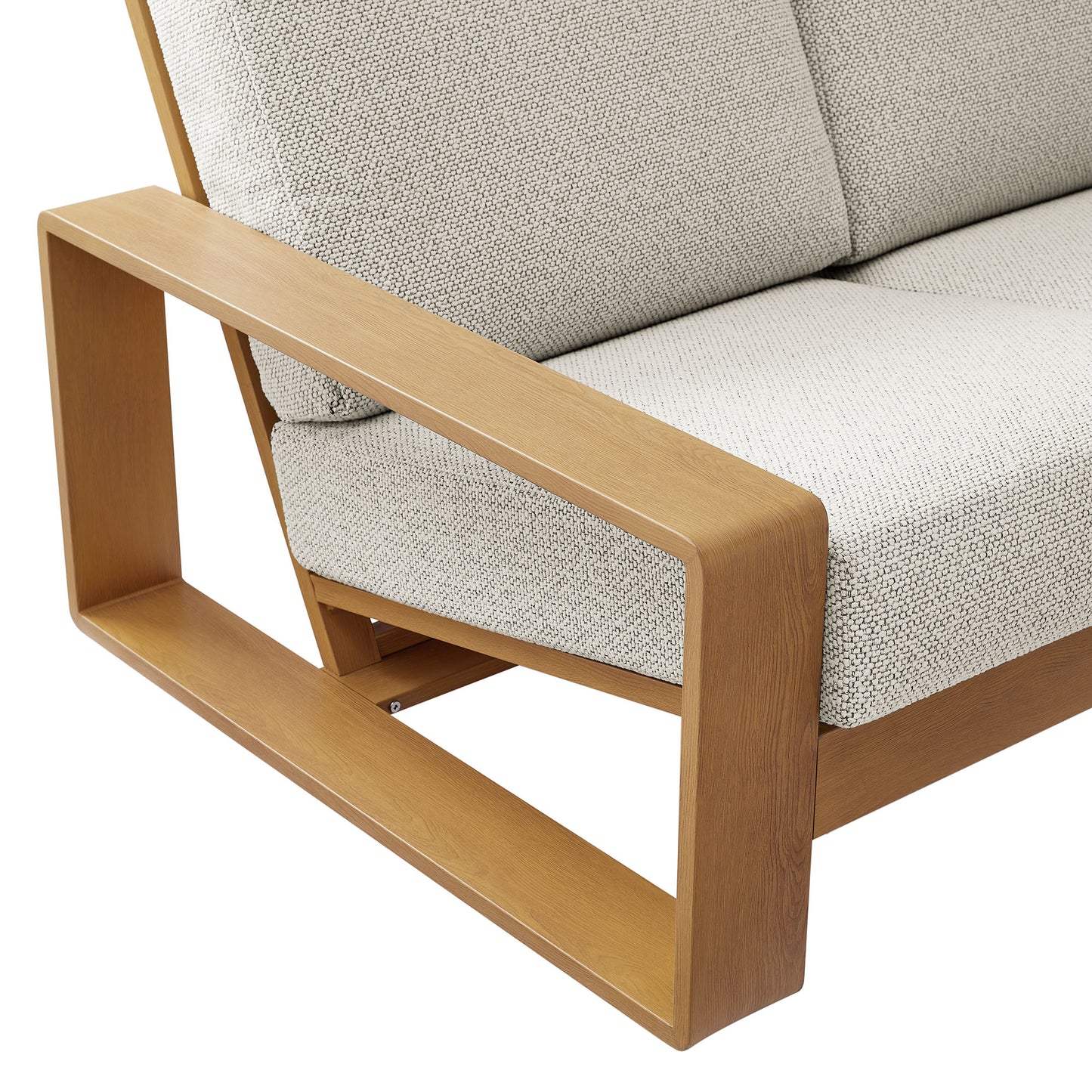 Lirienne Outdoor Patio Aluminum Faux Wood Sofa by Modway EEI-7298 Modern