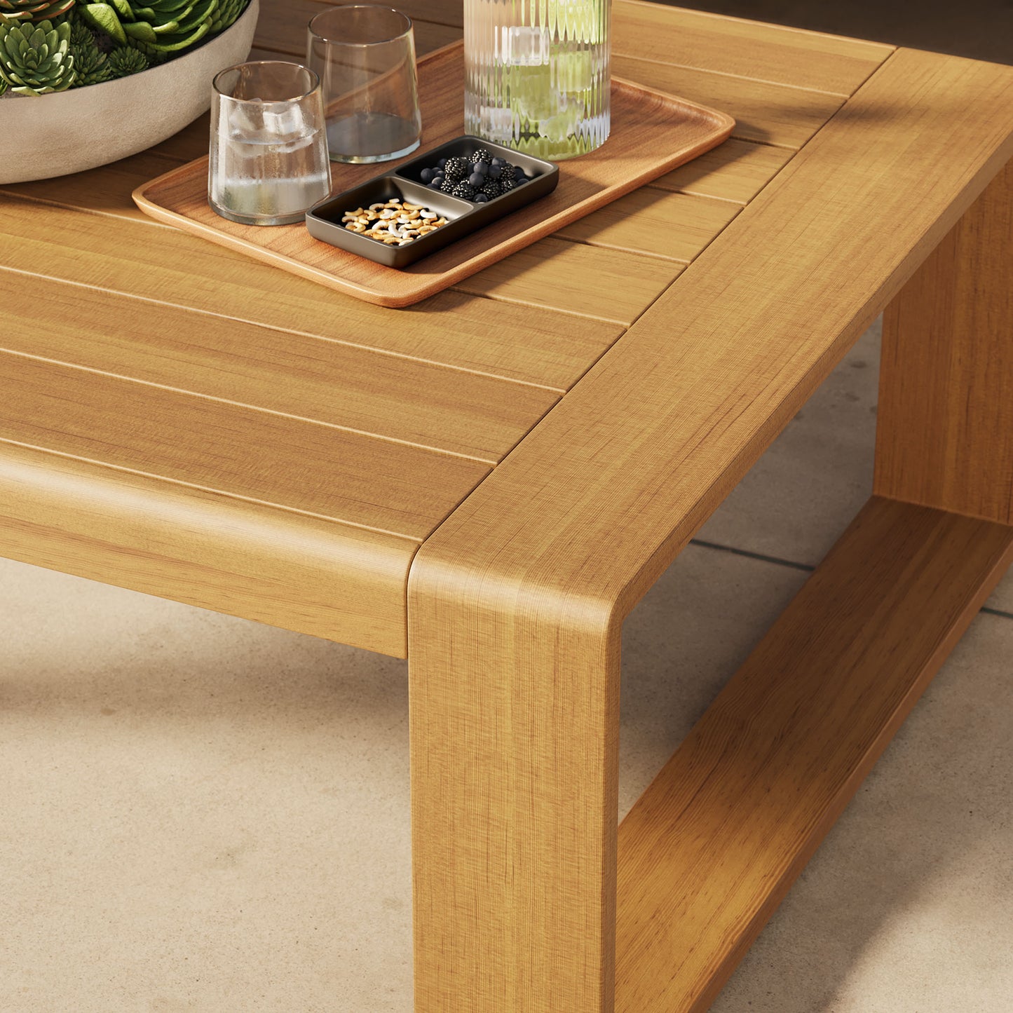 Lirienne Outdoor Patio Aluminum Coffee Table by Modway — Stylish Outdoor Centerpiece