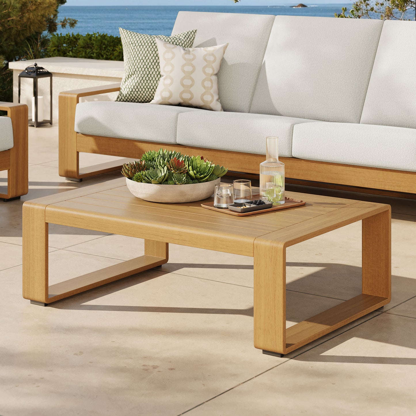 Lirienne Outdoor Patio Aluminum Coffee Table by Modway — Stylish Outdoor Centerpiece