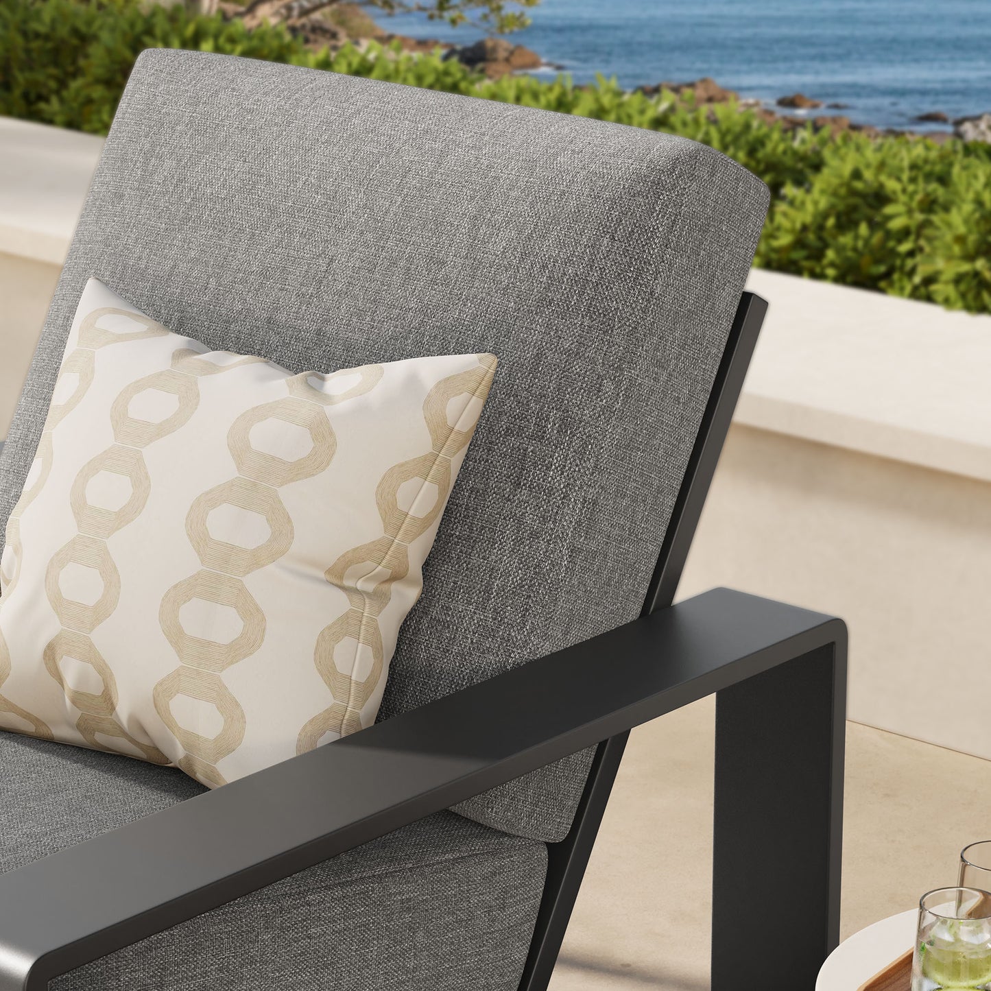 Lirienne Outdoor Patio Aluminum Armchair by Modway - EEI-7300 Collection Outdoor Seating