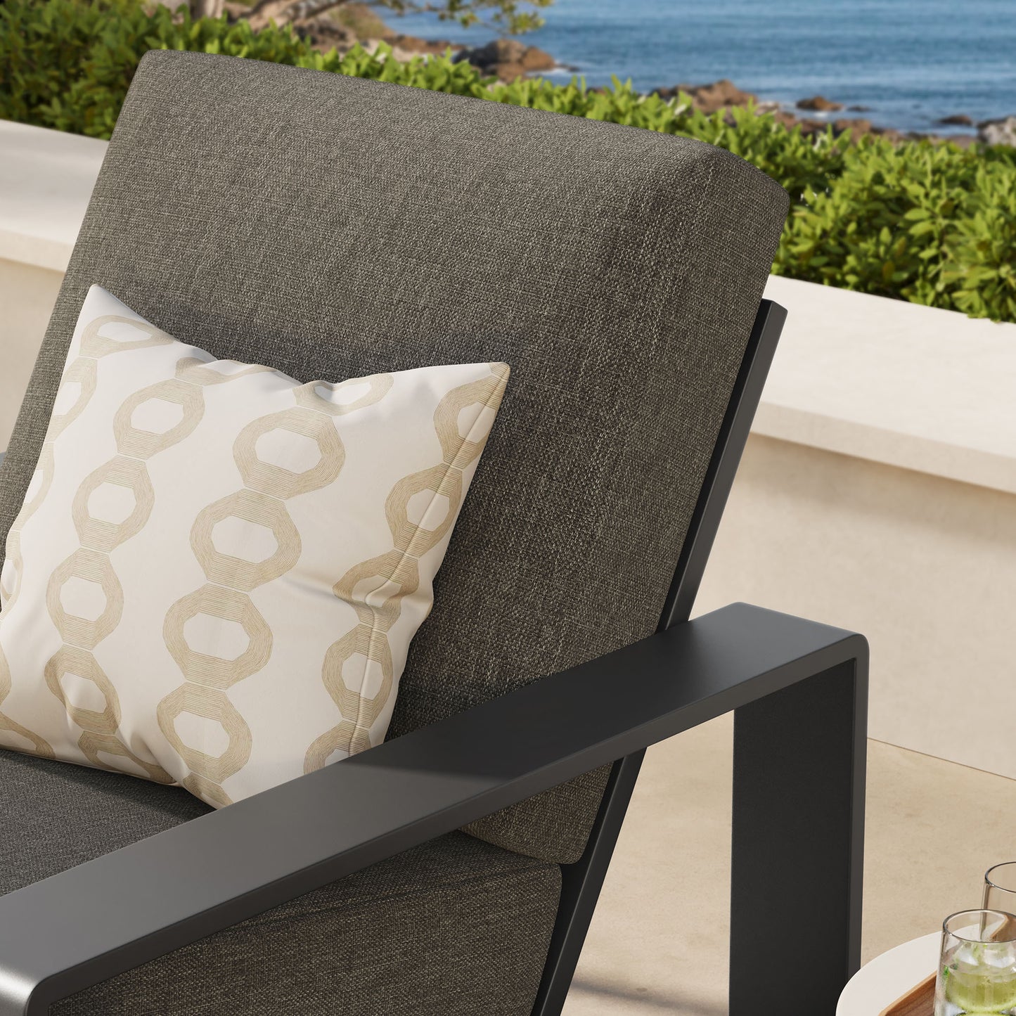 Lirienne Outdoor Patio Aluminum Armchair by Modway - EEI-7300 Collection Outdoor Seating