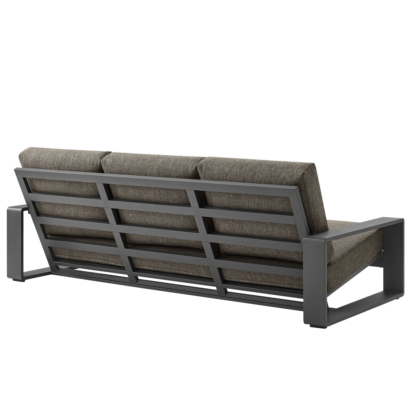 Lirienne 2-Piece Outdoor Patio Aluminum Furniture Set by Modway EEI-7307-SMO-GRY