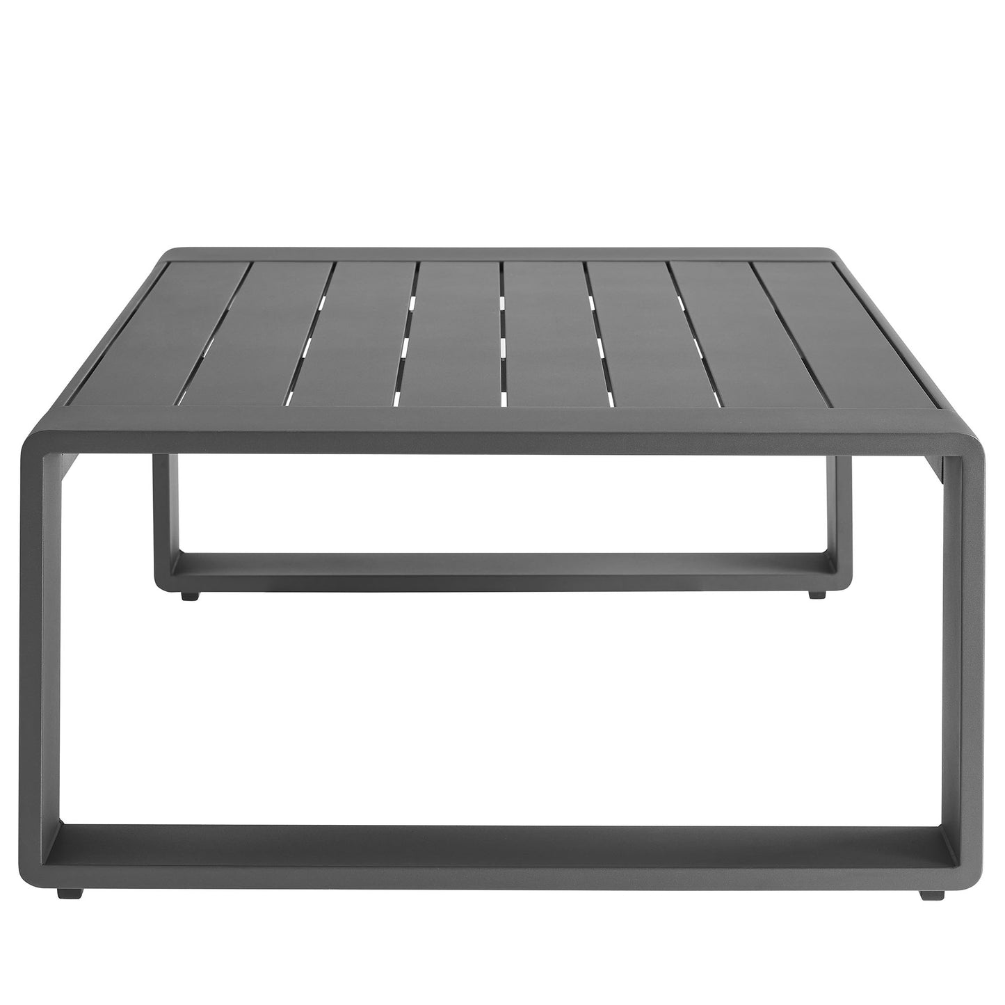 Lirienne 2-Piece Outdoor Patio Aluminum Furniture Set by Modway EEI-7307-SMO-GRY