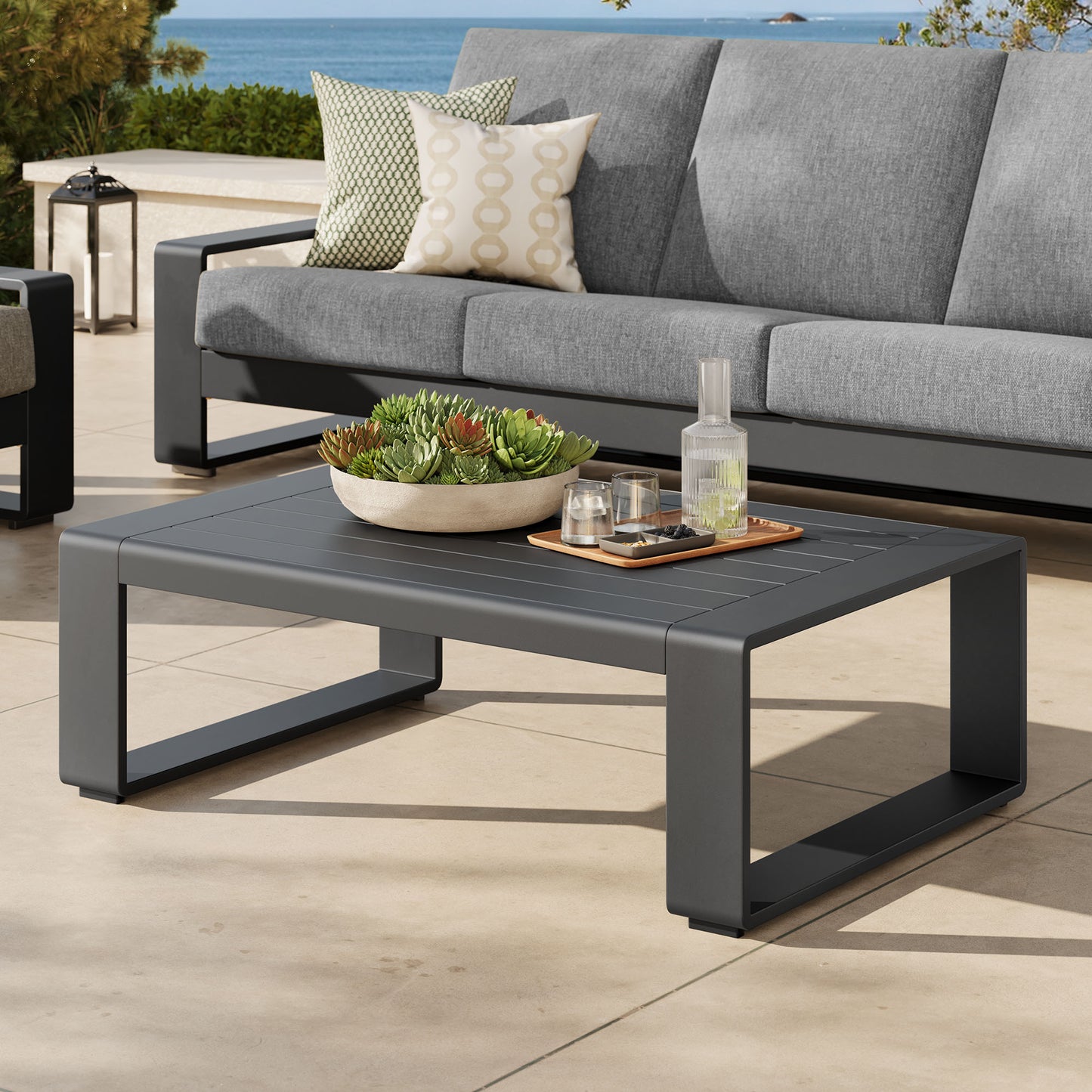 Lirienne Outdoor Patio Aluminum Coffee Table by Modway — Stylish Outdoor Centerpiece