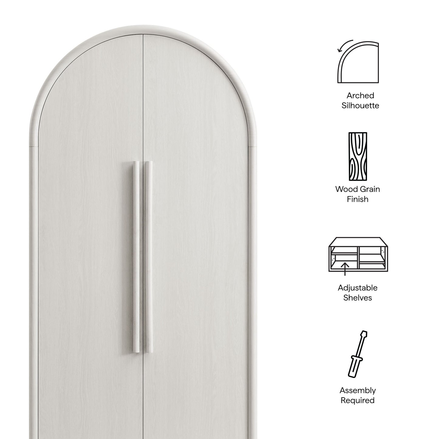 Bellamy Tall Arched Storage Cabinet by Modway